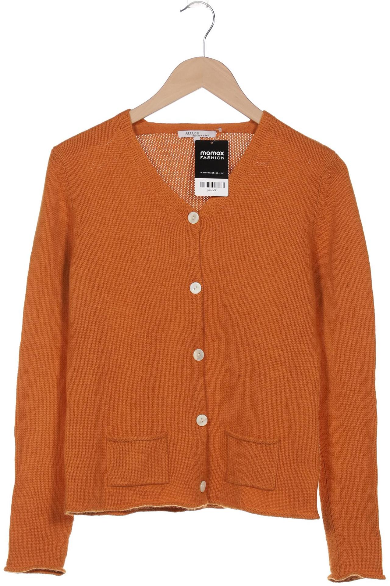 

Allude Damen Strickjacke, orange, Gr. 38
