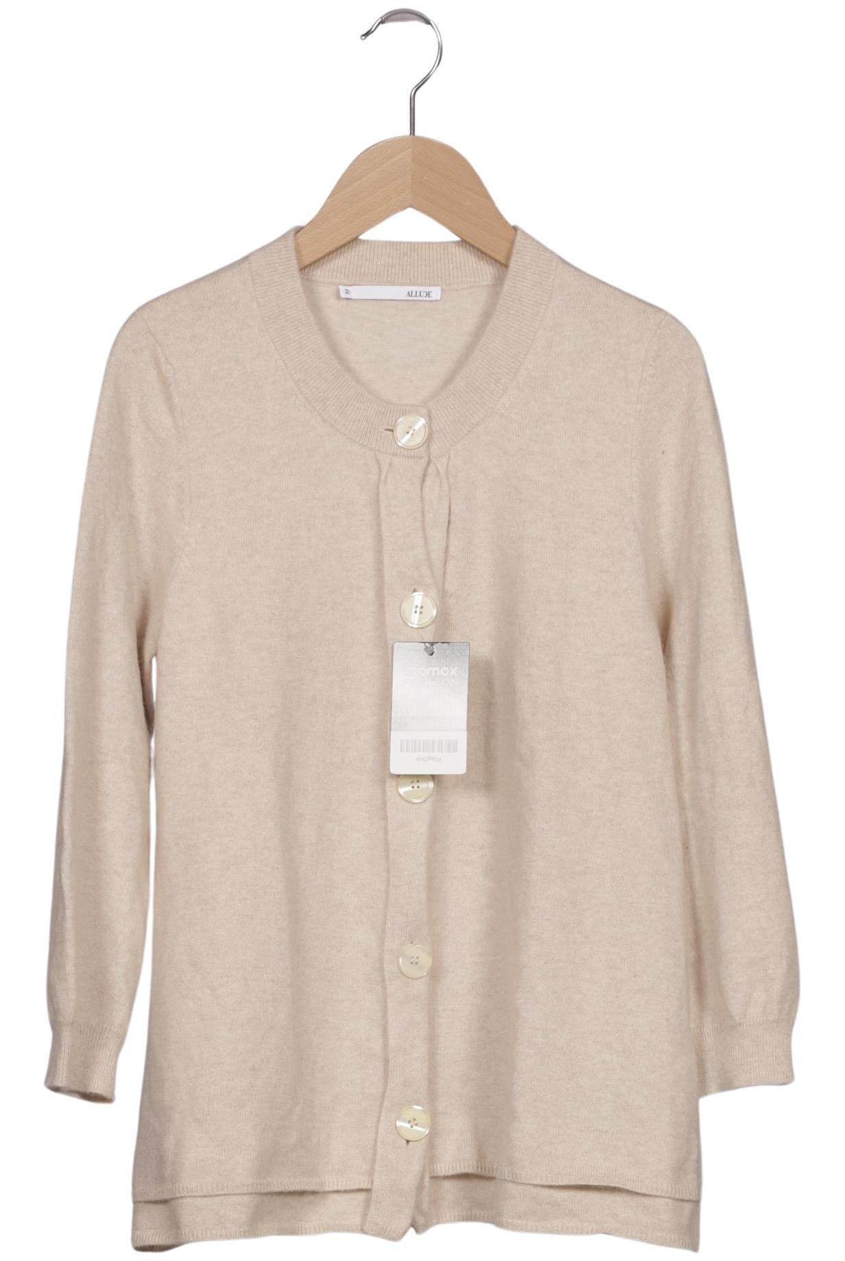 

Allude Damen Strickjacke, beige, Gr. 38