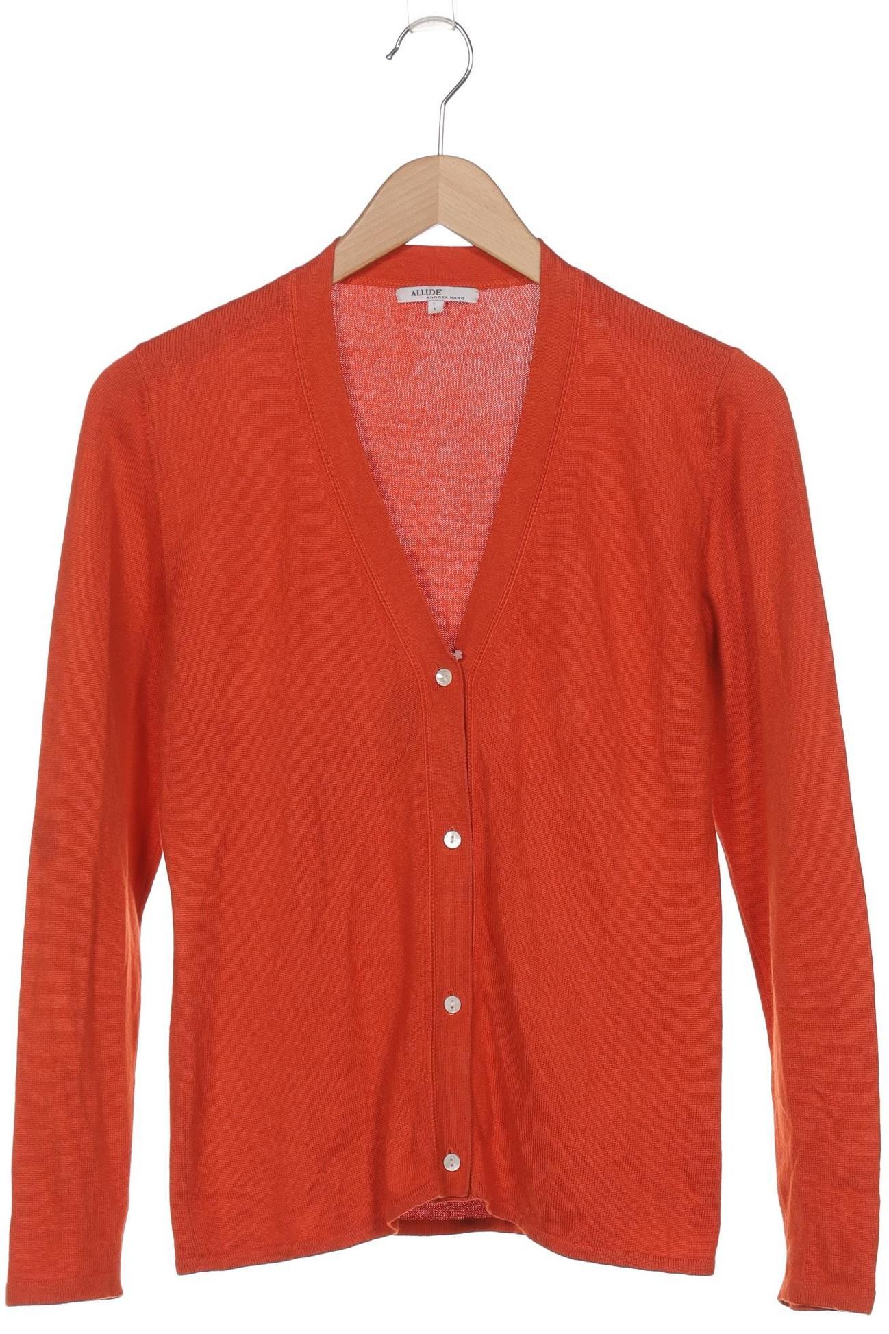 

Allude Damen Strickjacke, orange, Gr. 42