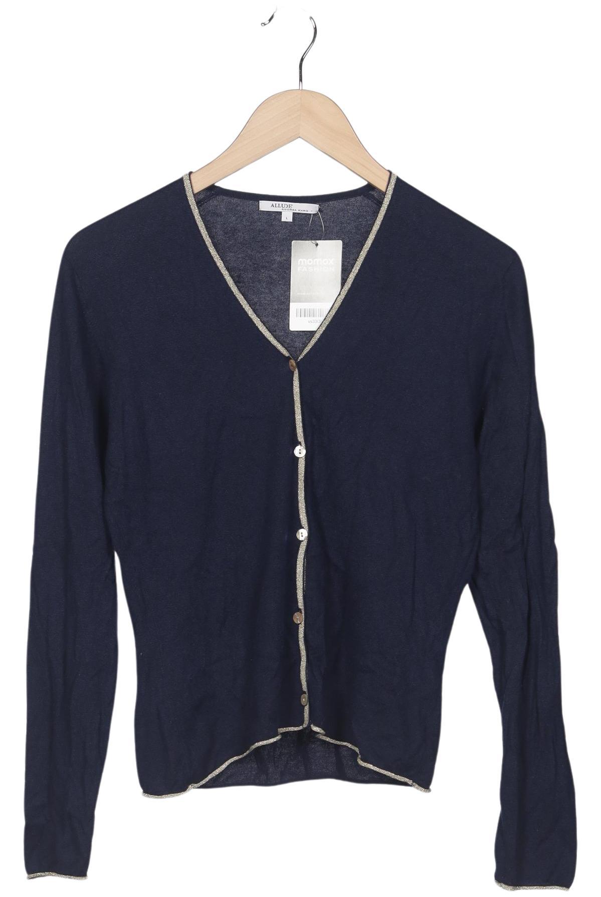 

Allude Damen Strickjacke, marineblau, Gr. 42