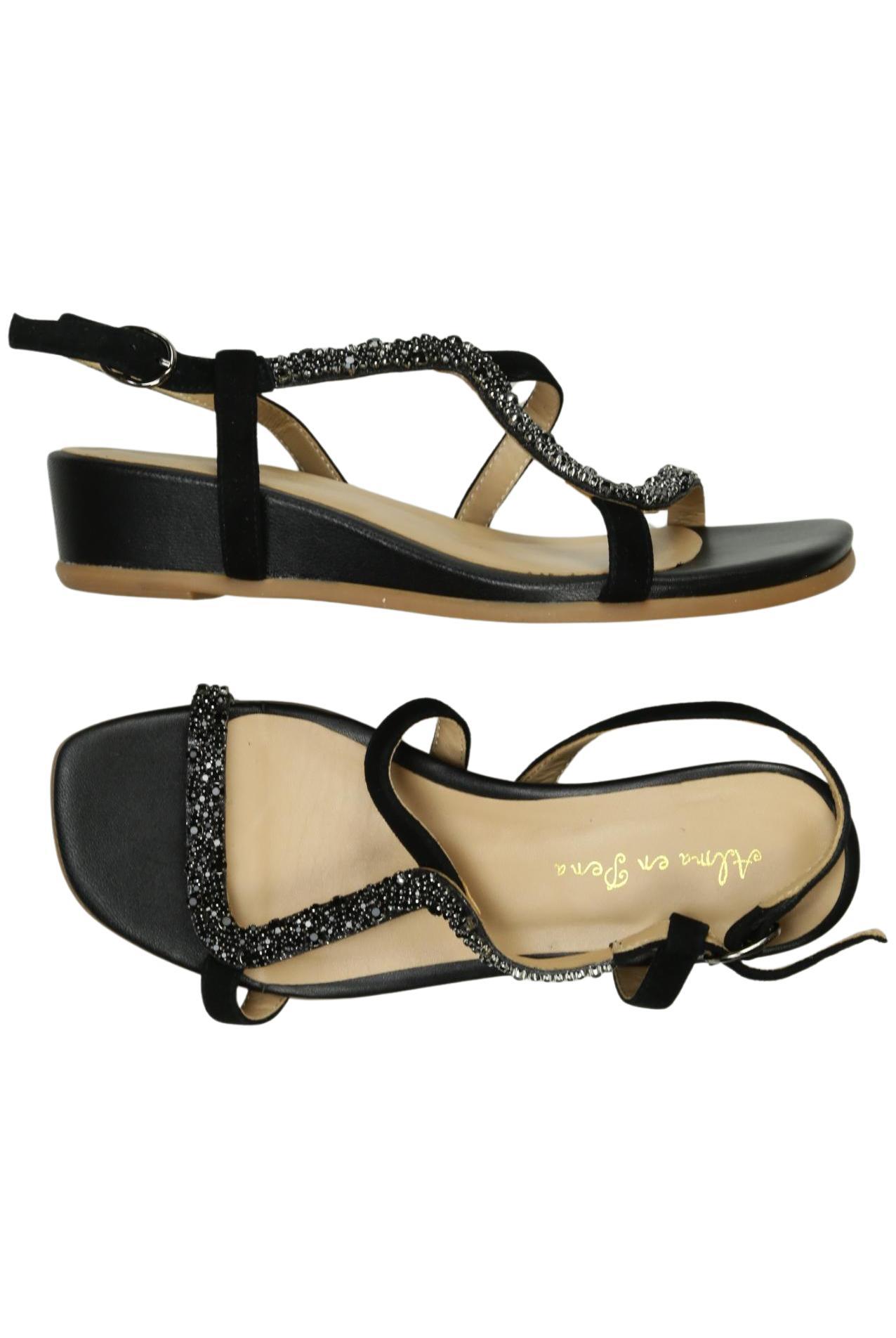 

Alma en Pena Damen Sandale, schwarz, Gr. 38