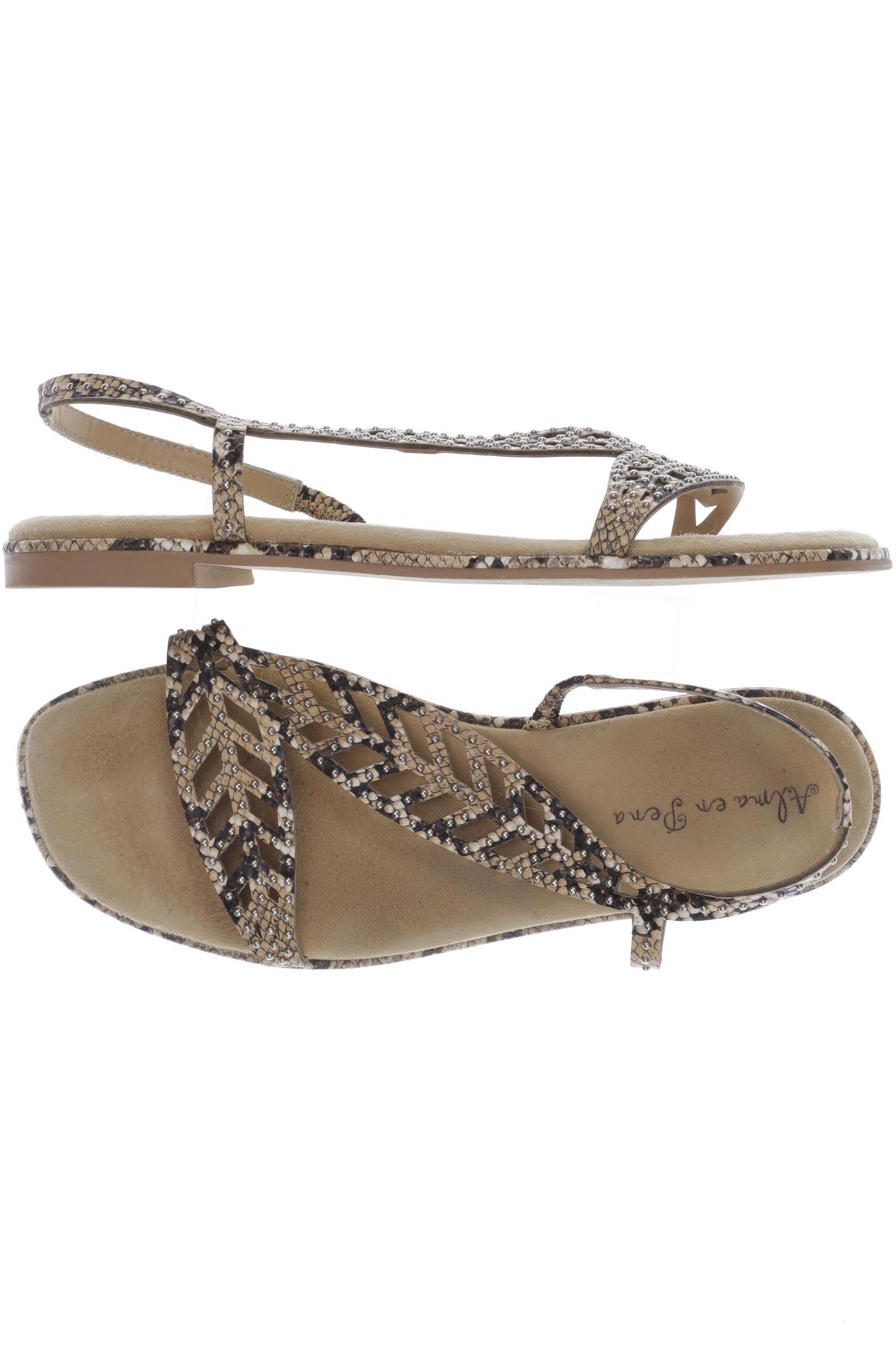 

Alma en Pena Damen Sandale, beige, Gr. 39