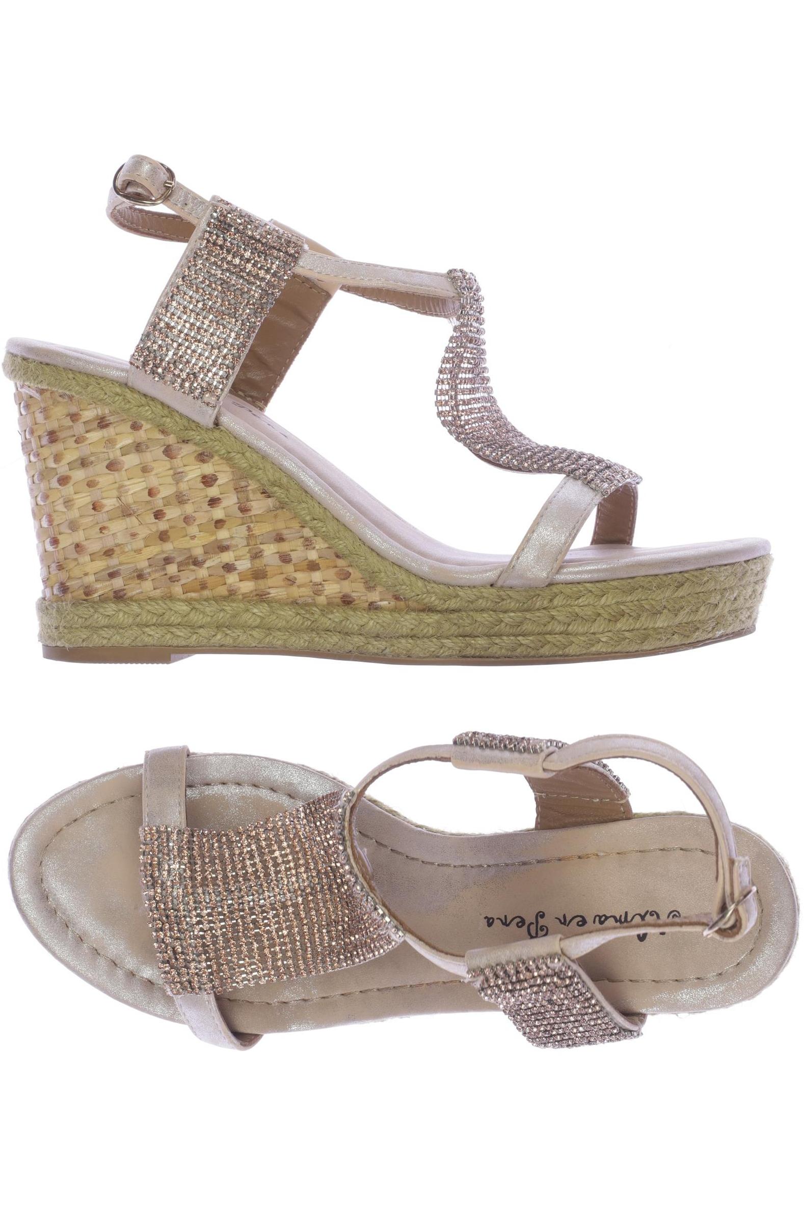 

Alma en Pena Damen Sandale, gold, Gr. 38