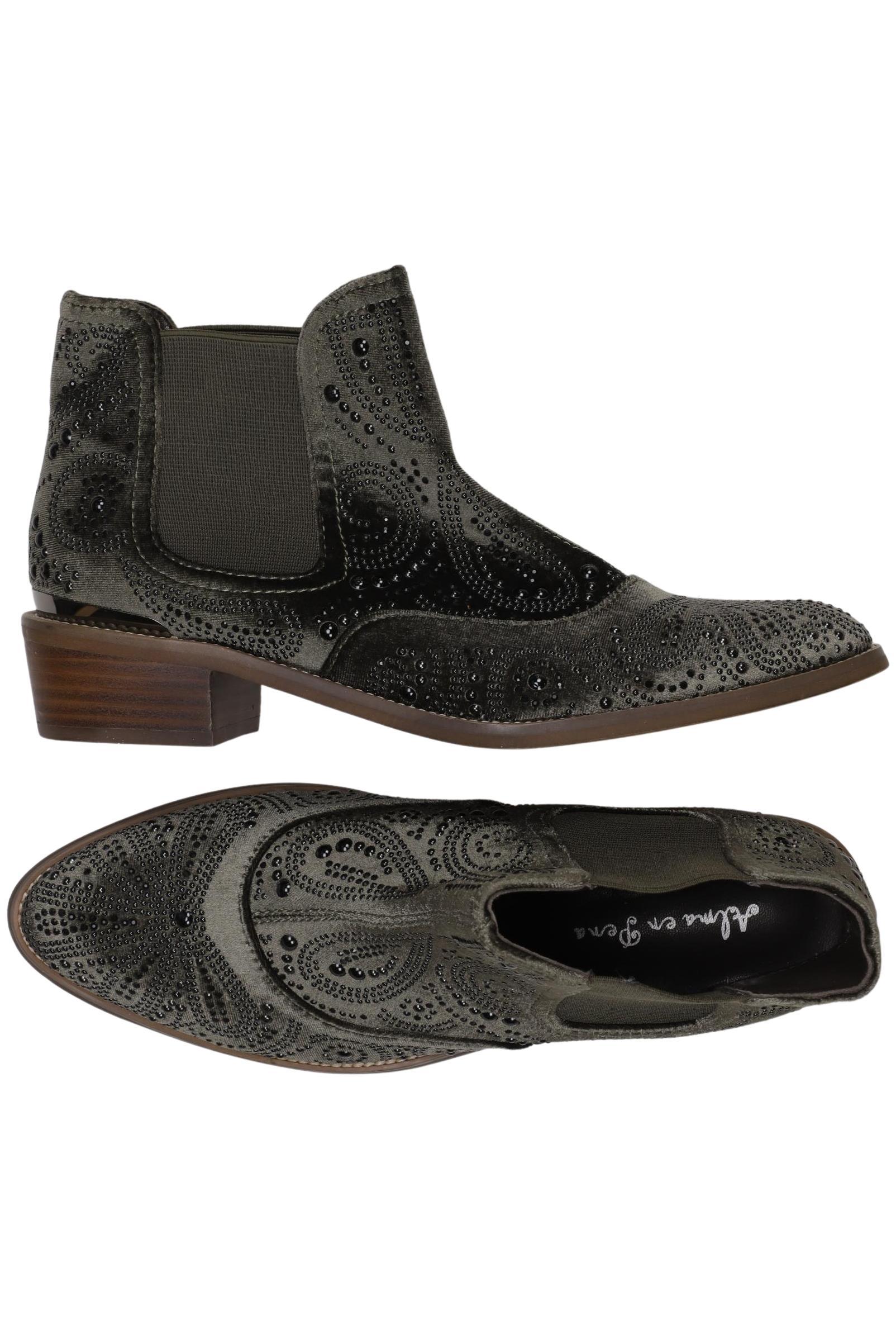 

Alma en Pena Damen Stiefelette, grün, Gr. 40