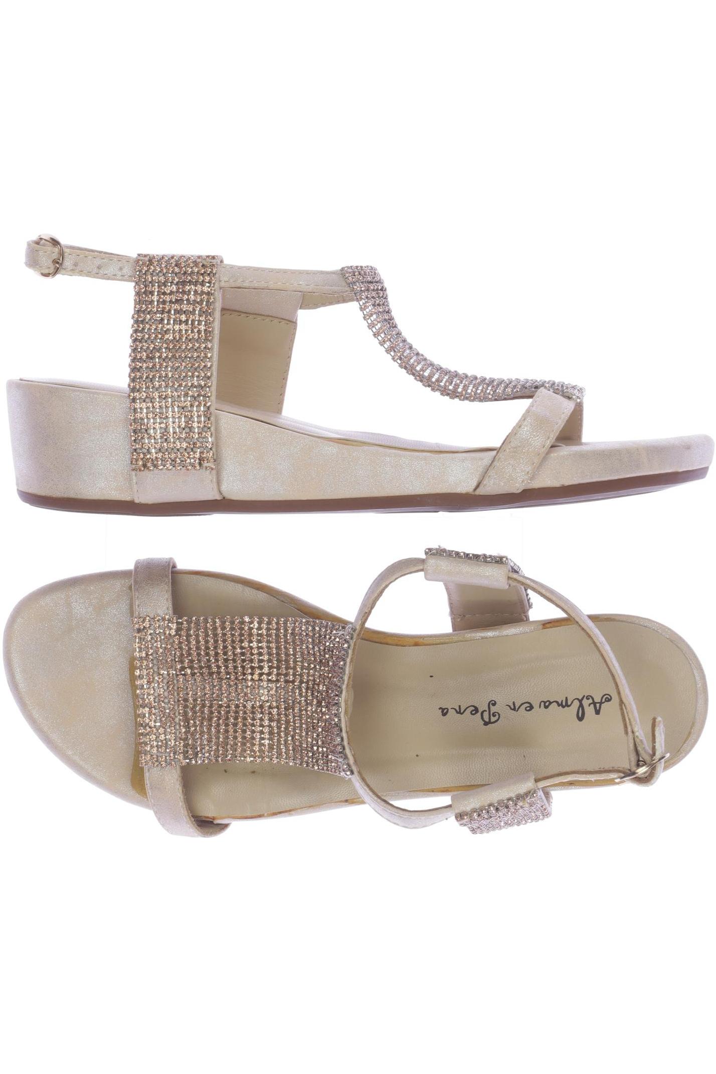 

Alma en Pena Damen Sandale, gold, Gr. 38