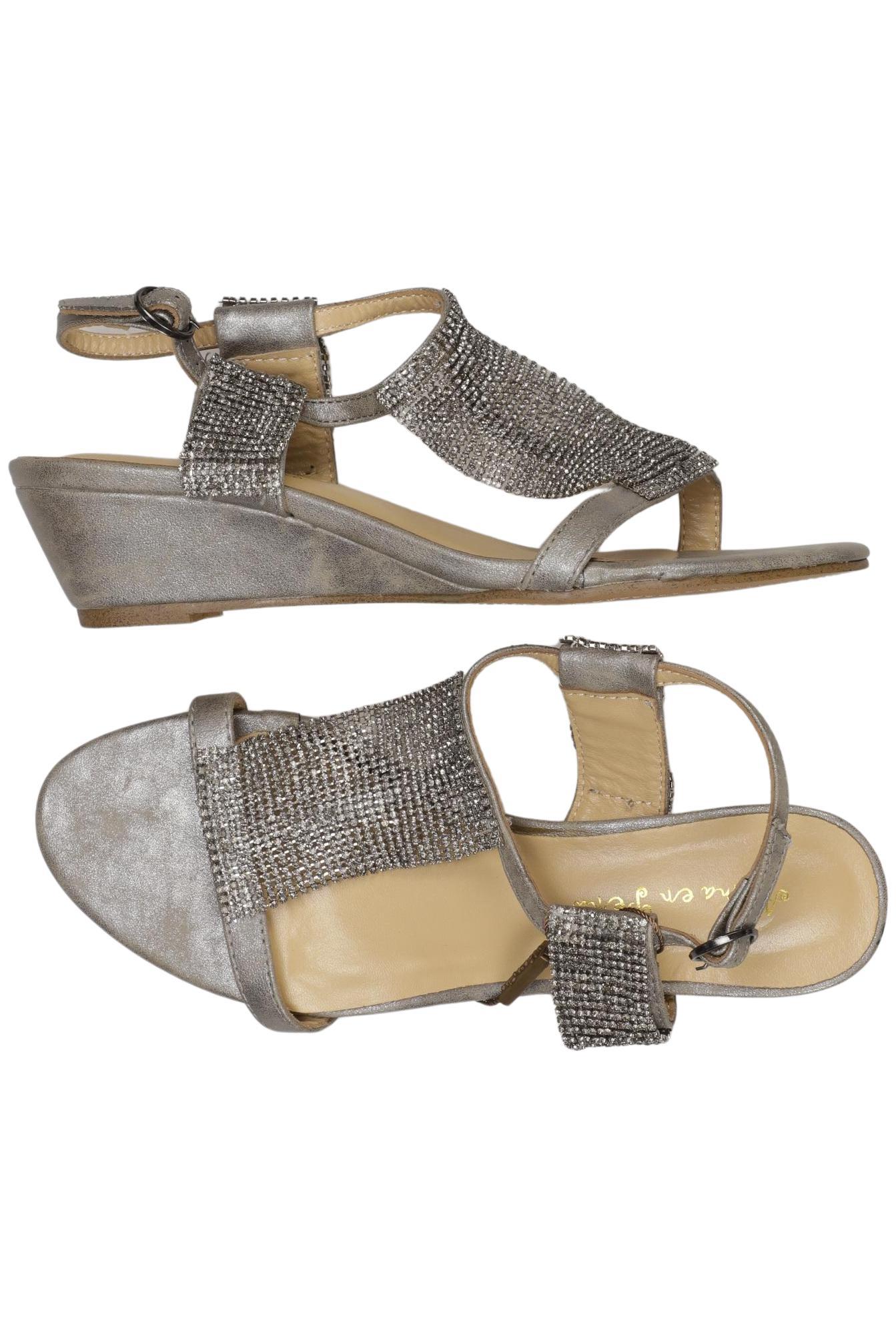 

Alma en Pena Damen Sandale, silber, Gr. 38