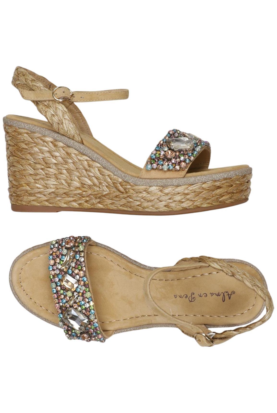 

Alma en Pena Damen Sandale, beige, Gr. 41