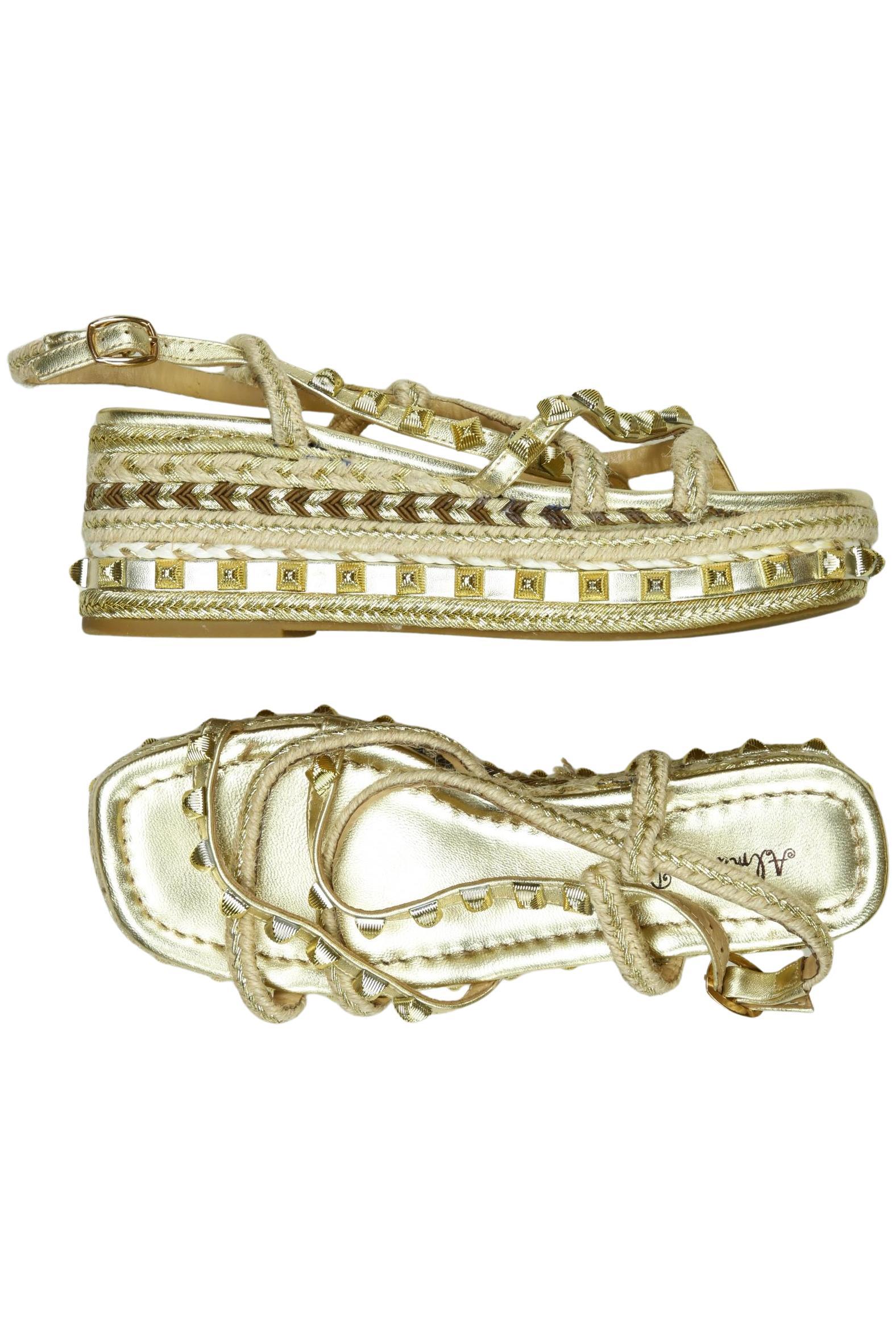 

Alma en Pena Damen Sandale, gold, Gr. 39