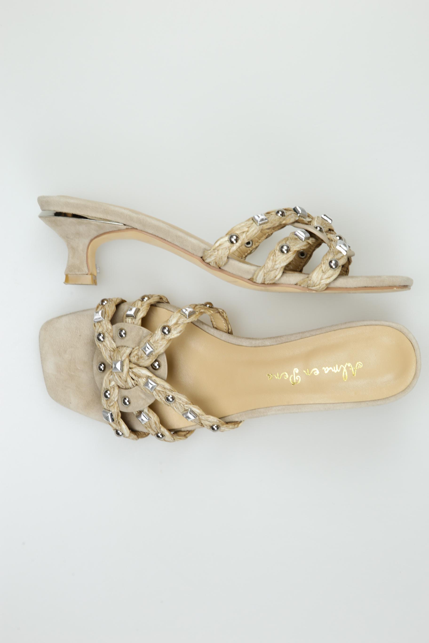 

Alma en Pena Damen Sandale, beige, Gr. 38