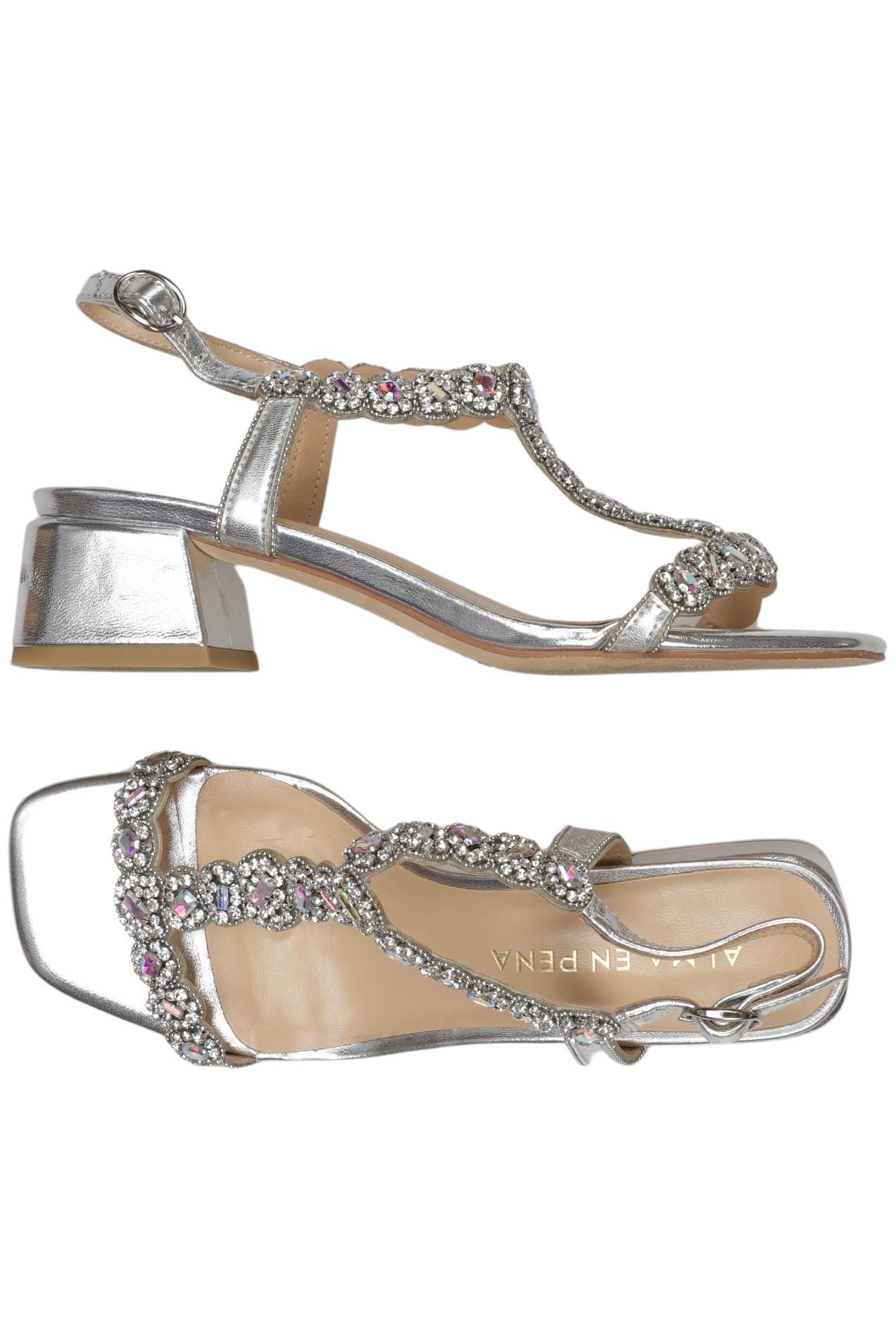 

Alma en Pena Damen Sandale, silber, Gr. 37