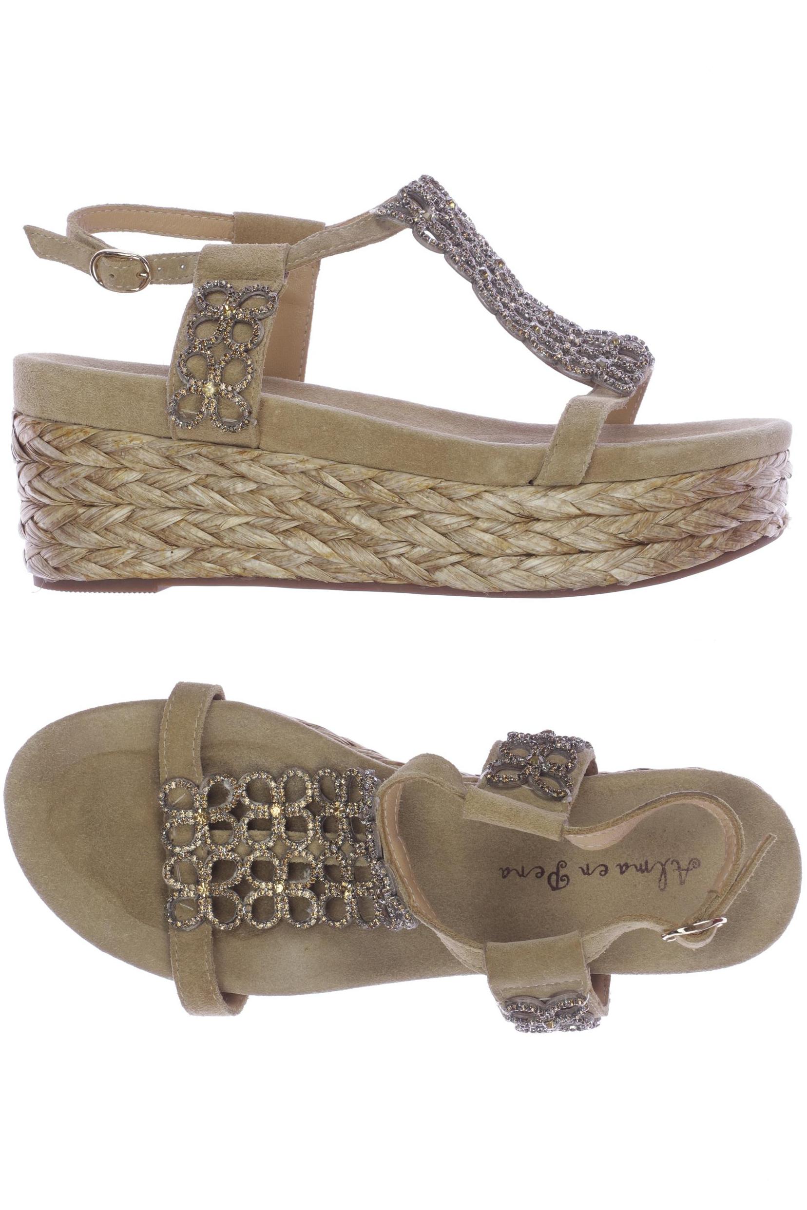 

Alma en Pena Damen Sandale, beige, Gr. 38