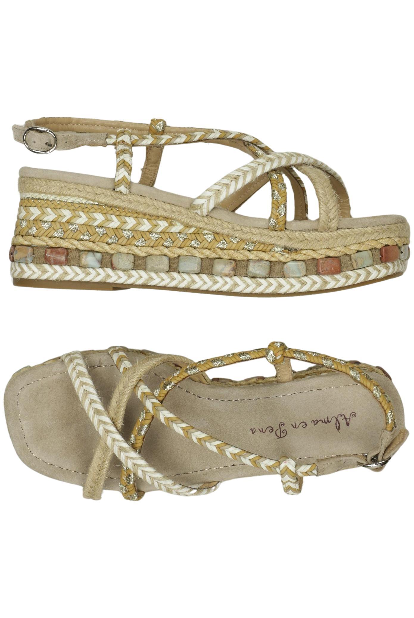 

Alma en Pena Damen Sandale, beige, Gr. 38
