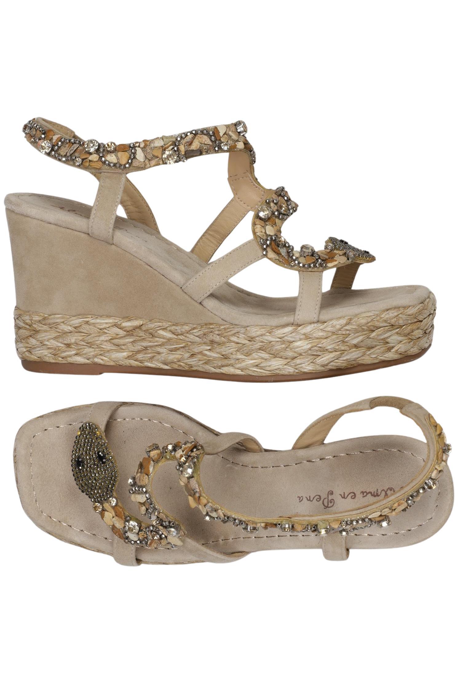 

Alma en Pena Damen Sandale, beige, Gr. 39