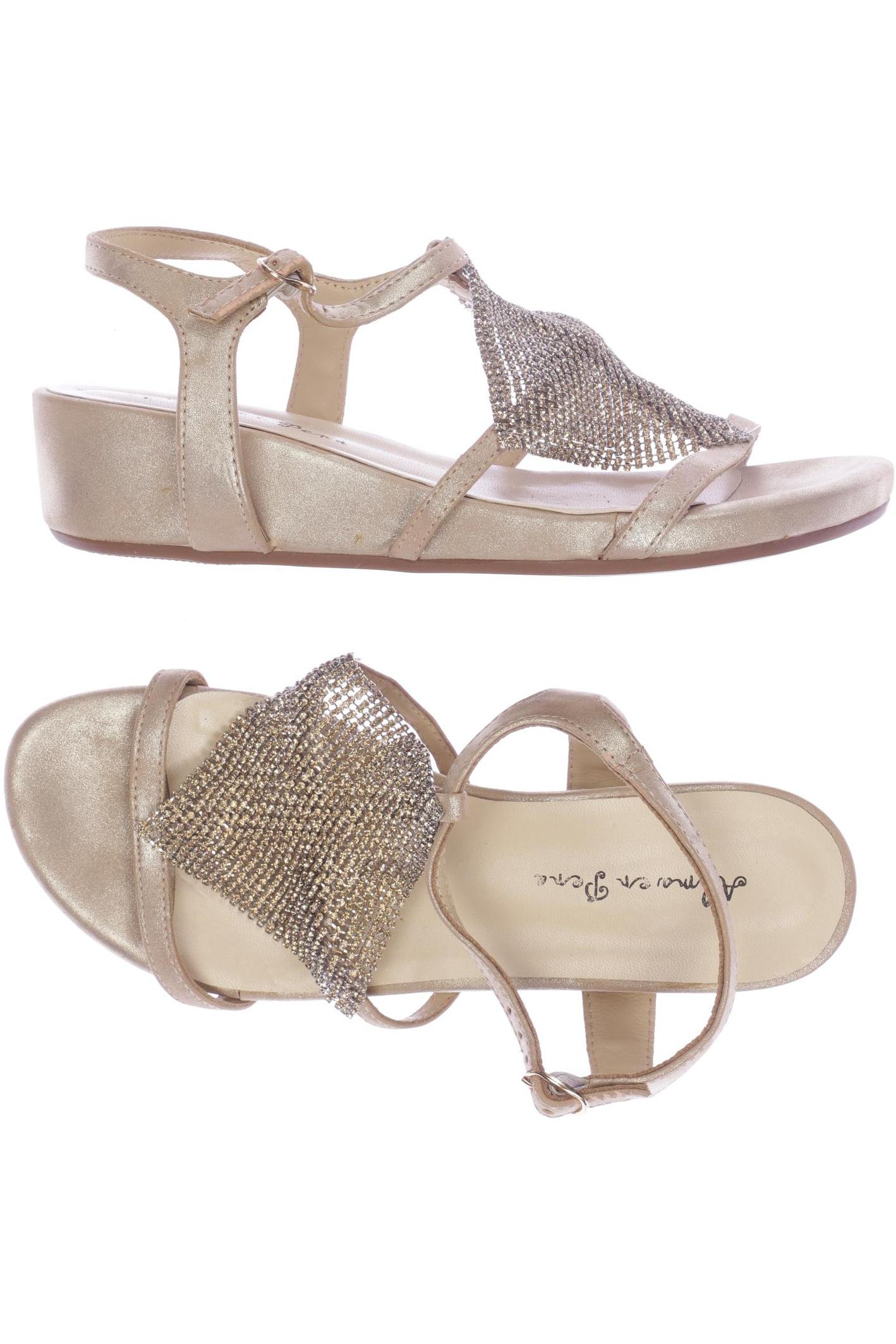 

Alma en Pena Damen Sandale, beige, Gr. 38