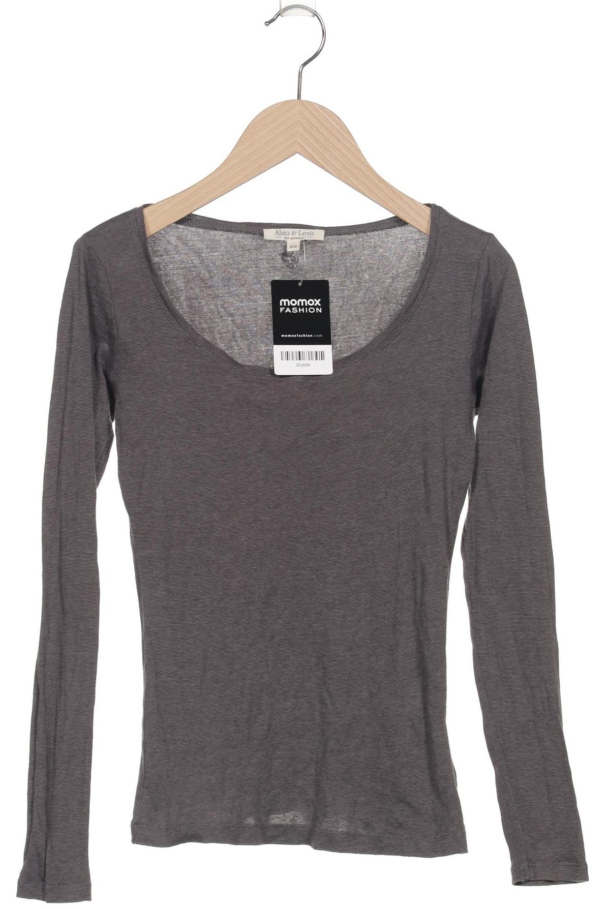 

Alma & Lovis Damen Langarmshirt, grau, Gr. 34