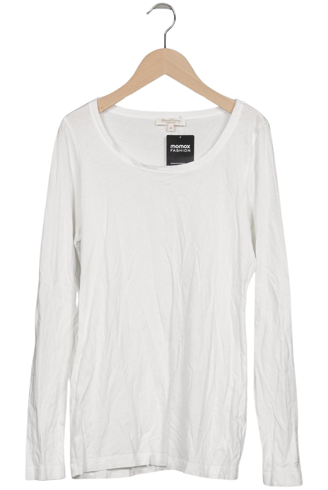 

Alma & Lovis Damen Langarmshirt, weiß, Gr. 38