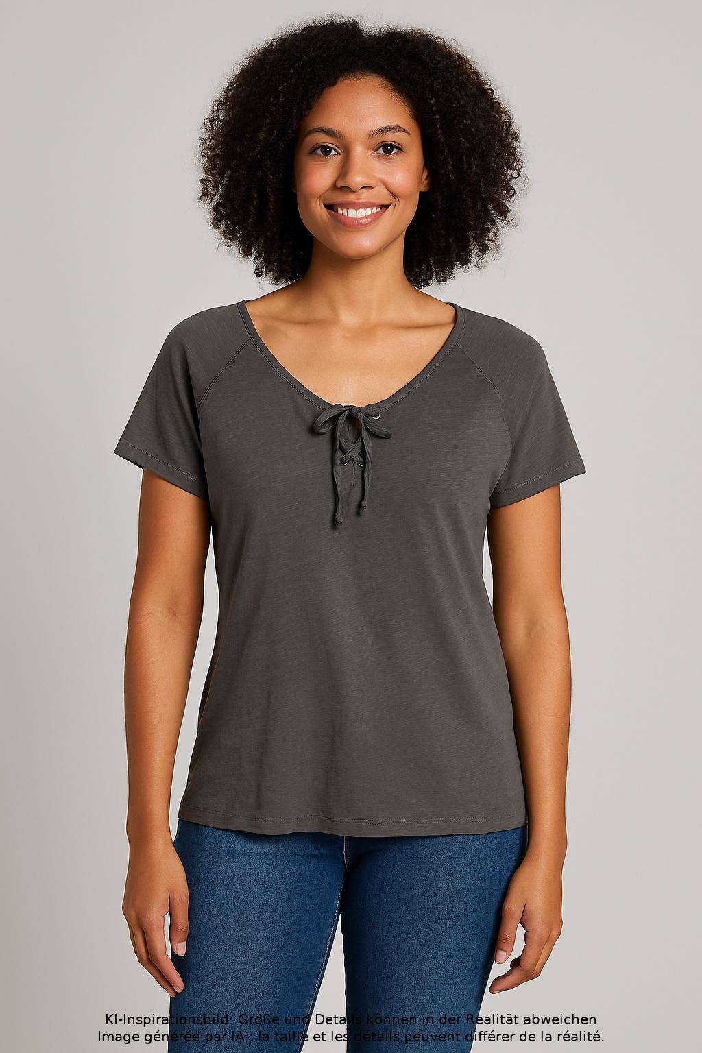 

Alma & Lovis Damen T-Shirt, grau, Gr. 42