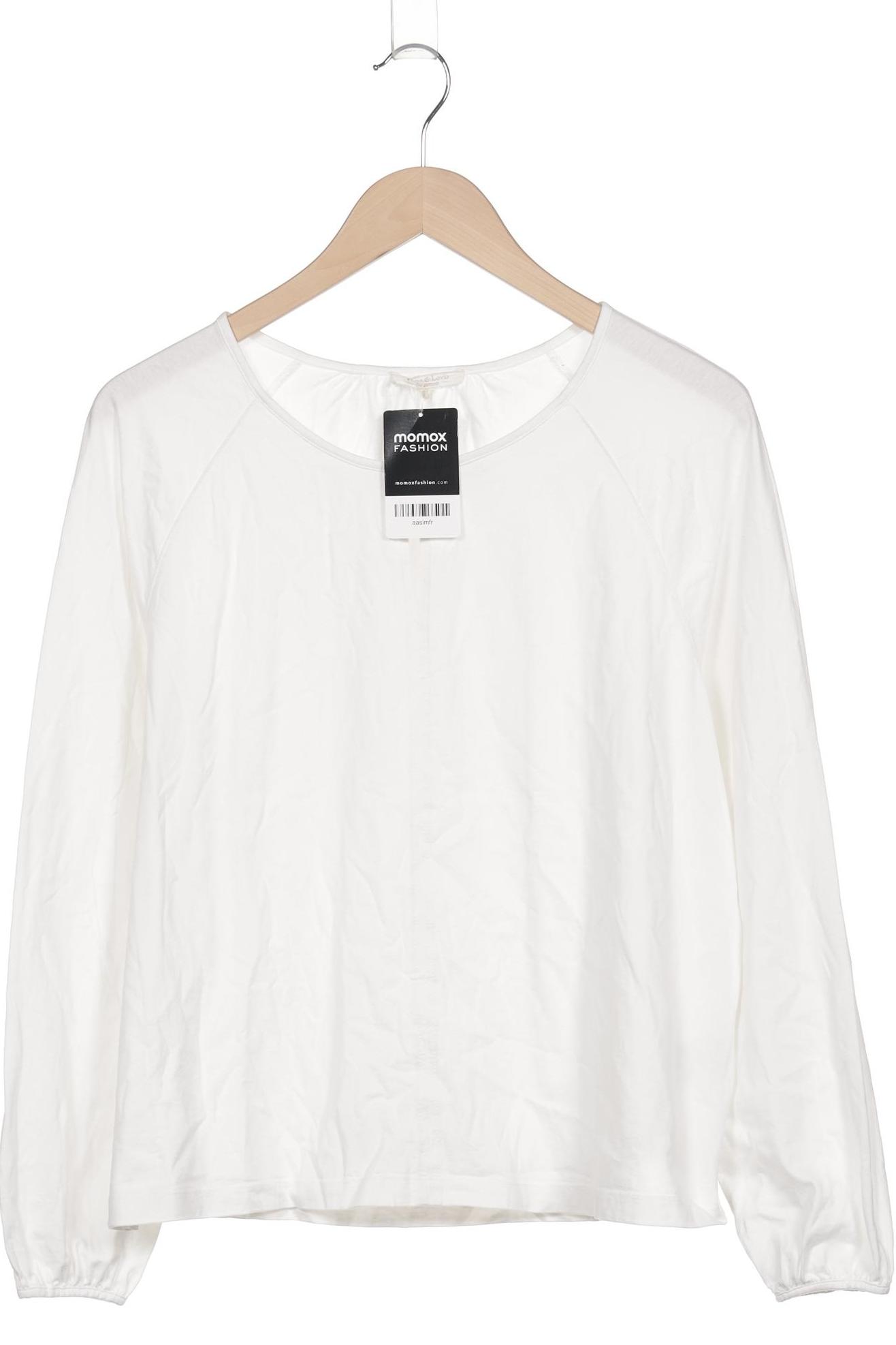 

Alma & Lovis Damen Langarmshirt, weiß, Gr. 42