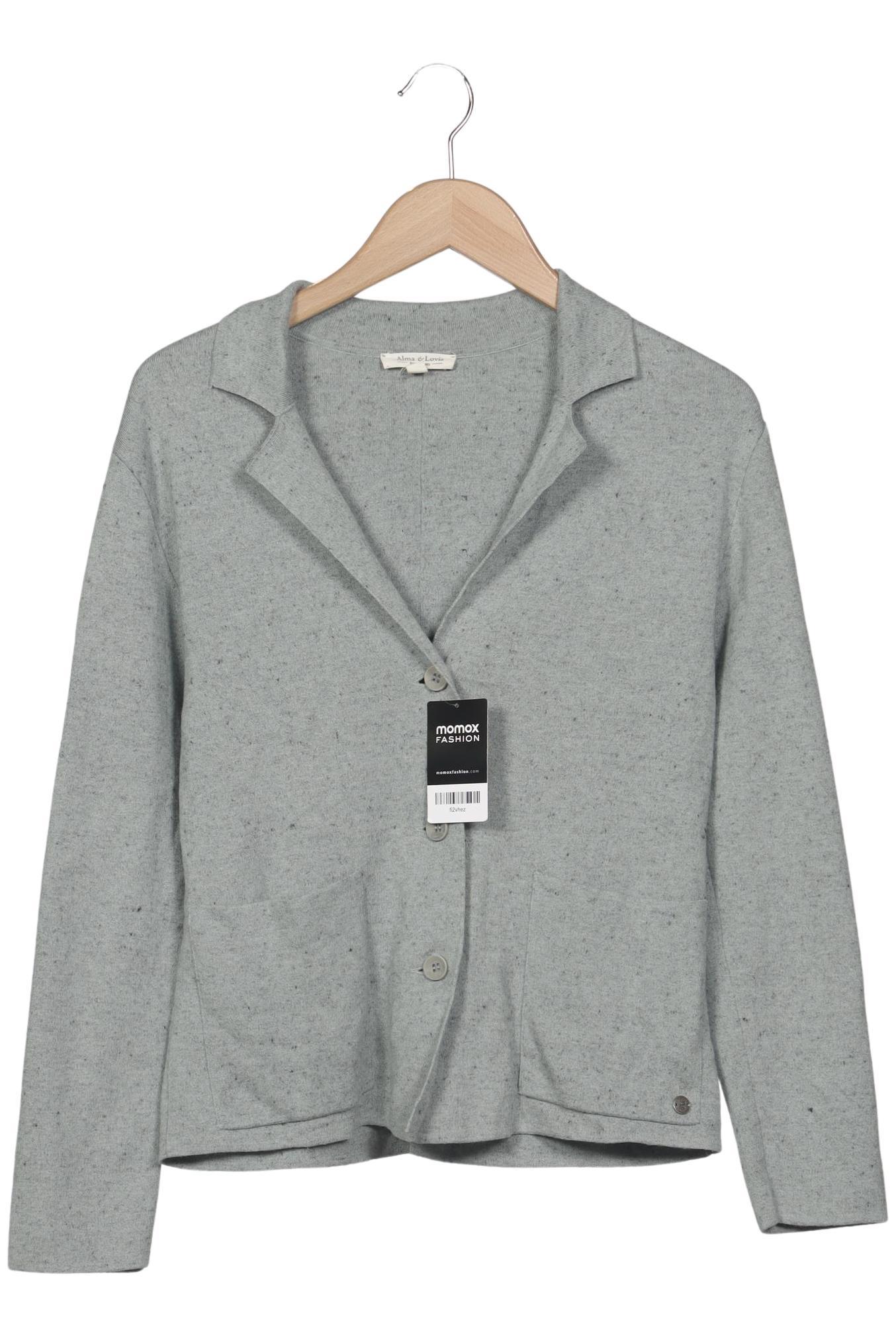 

Alma & Lovis Damen Strickjacke, grau, Gr. 34