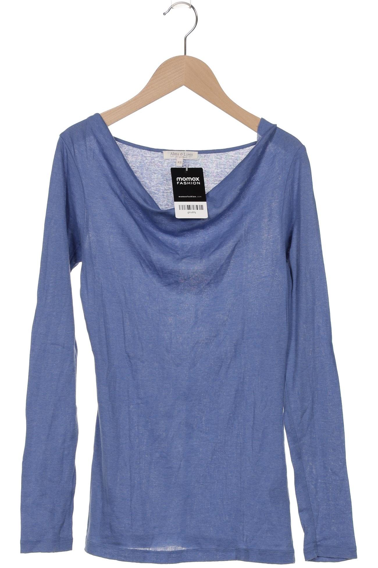 

Alma & Lovis Damen Langarmshirt, blau, Gr. 34