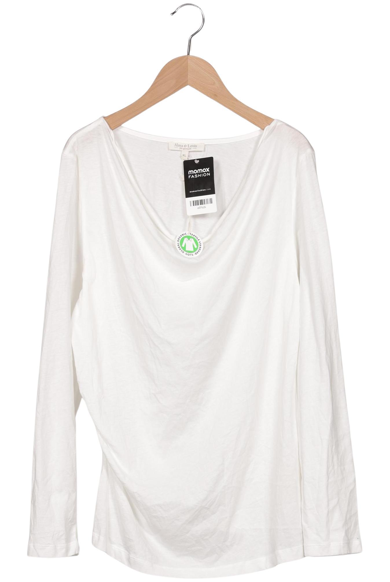 

Alma & Lovis Damen Langarmshirt, weiß, Gr. 44