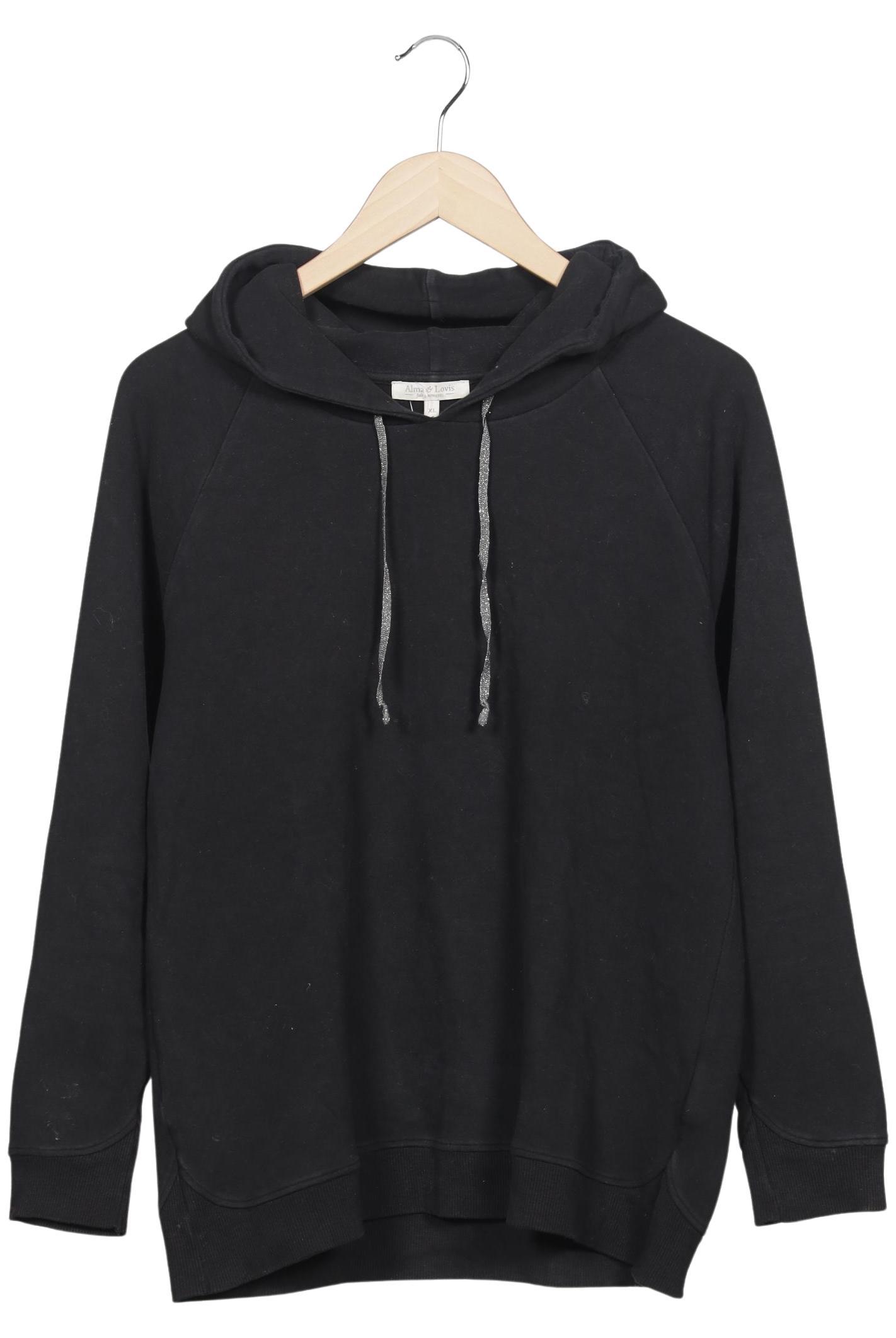 

Alma & Lovis Damen Kapuzenpullover, schwarz, Gr. 44