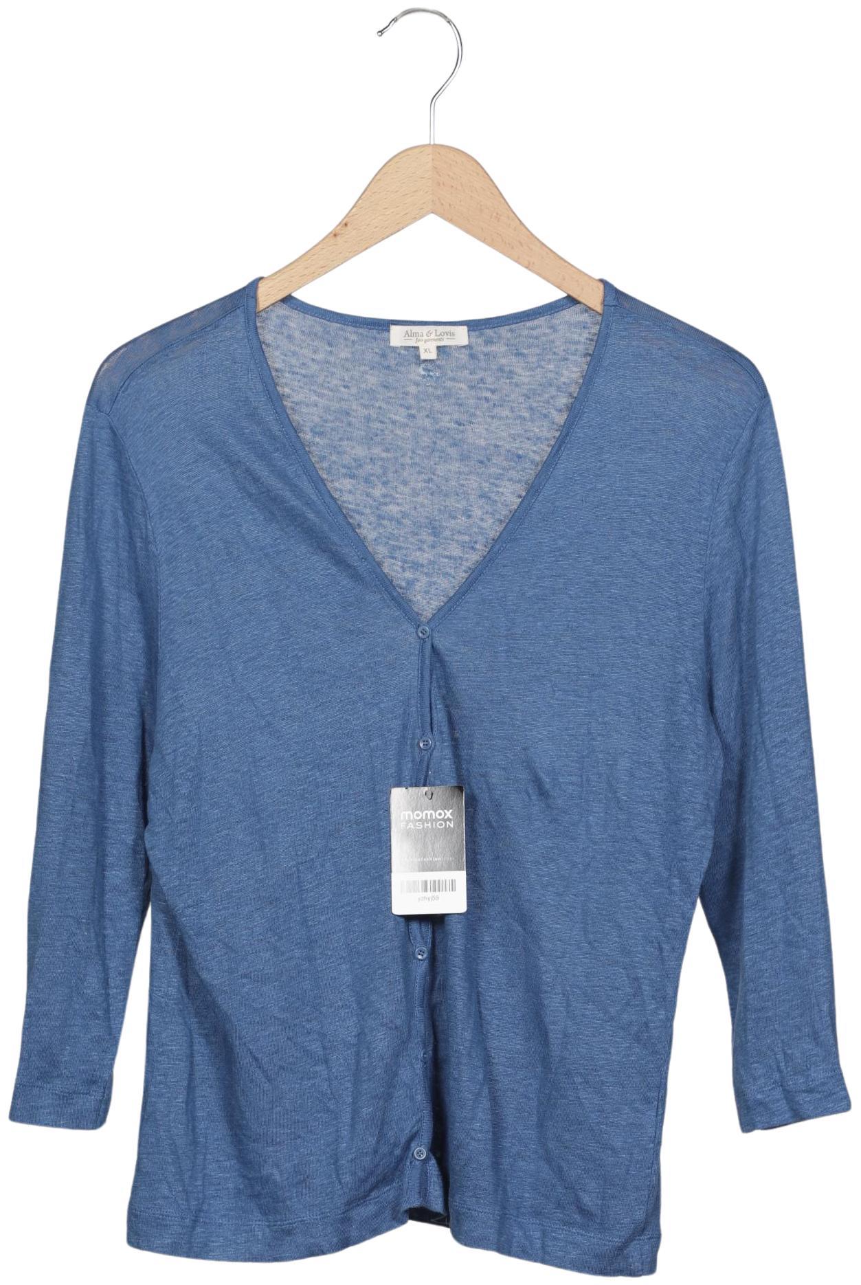 

Alma & Lovis Damen Strickjacke, blau, Gr. 44