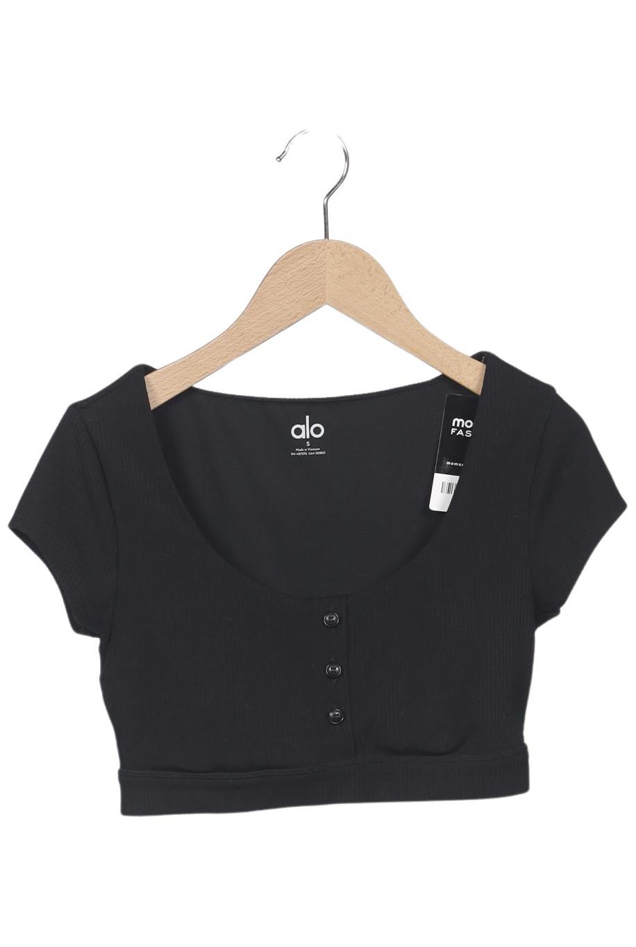 

Alo yoga Damen T-Shirt, schwarz, Gr. 36