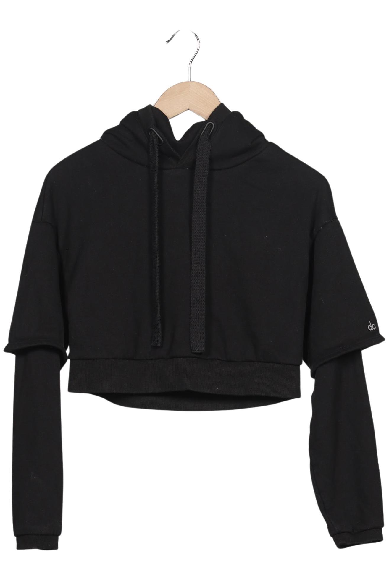 

Alo yoga Damen Kapuzenpullover, schwarz, Gr. 34