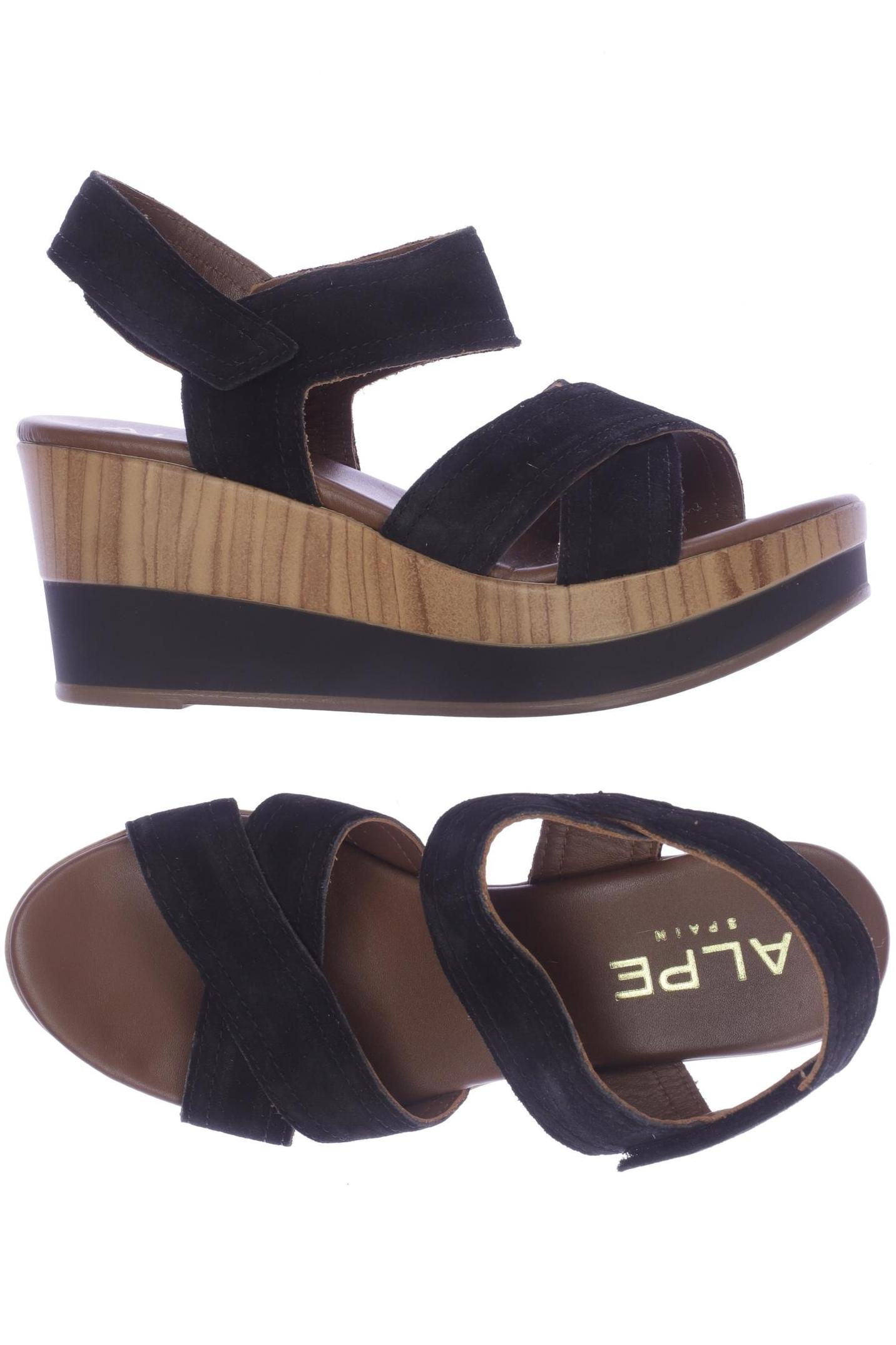 

Alpe Damen Sandale, schwarz, Gr. 37