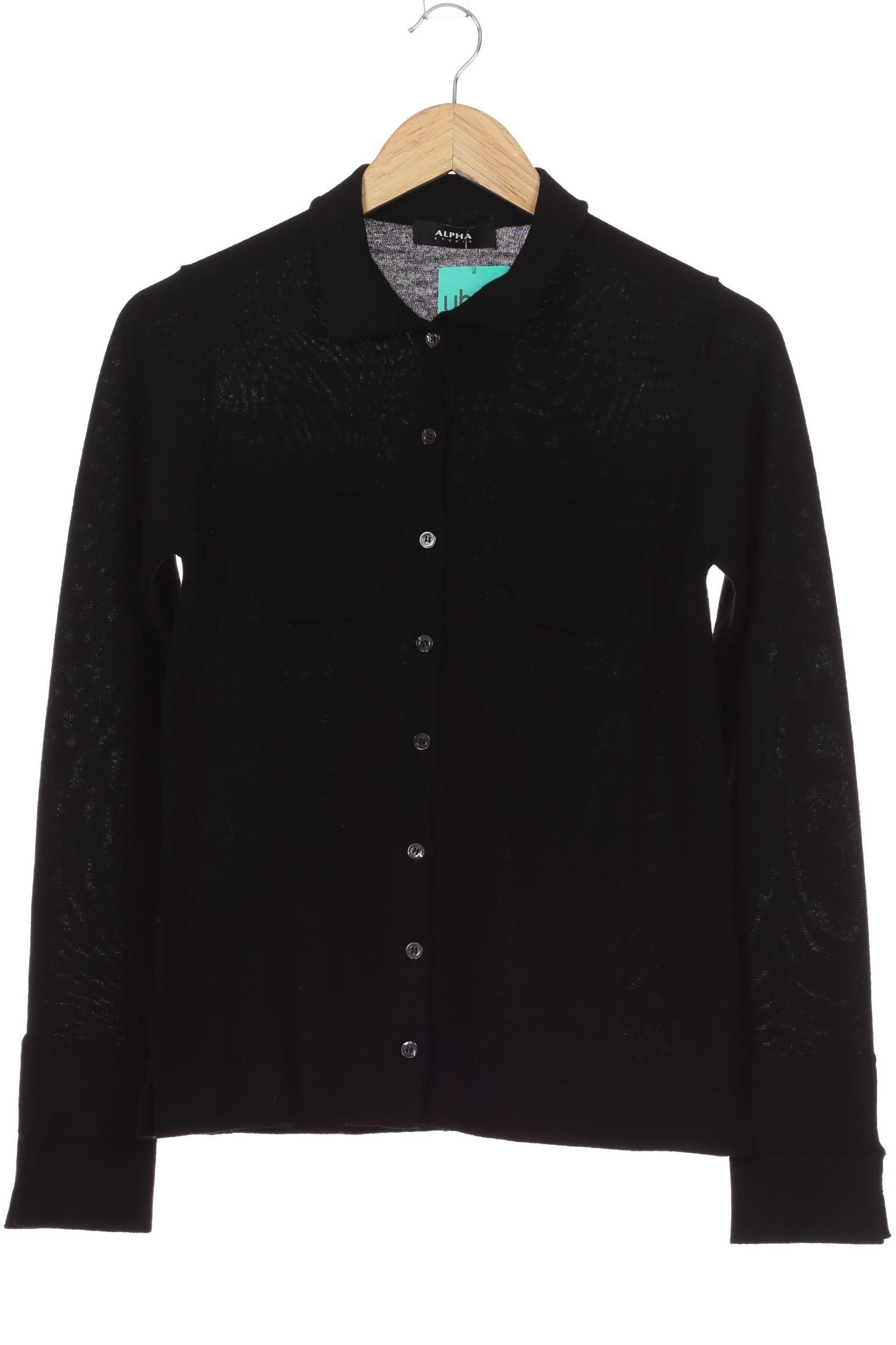 

Alpha industries Damen Strickjacke, schwarz, Gr. 42