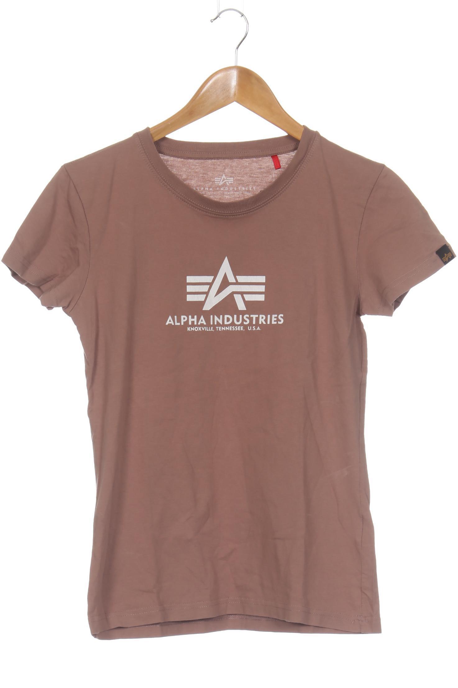 

Alpha industries Damen T-Shirt, braun, Gr.