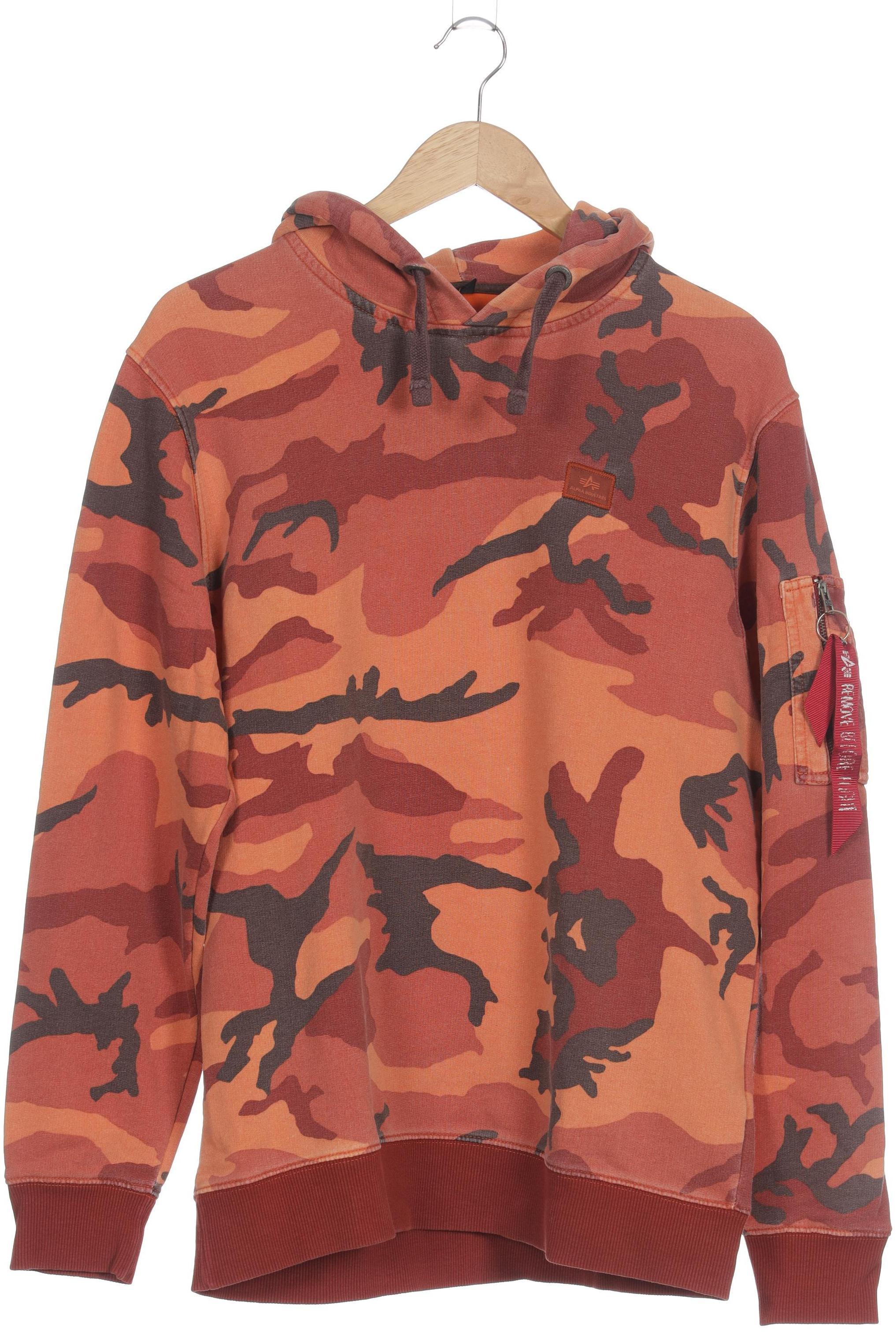 

Alpha industries Herren Kapuzenpullover, orange, Gr.
