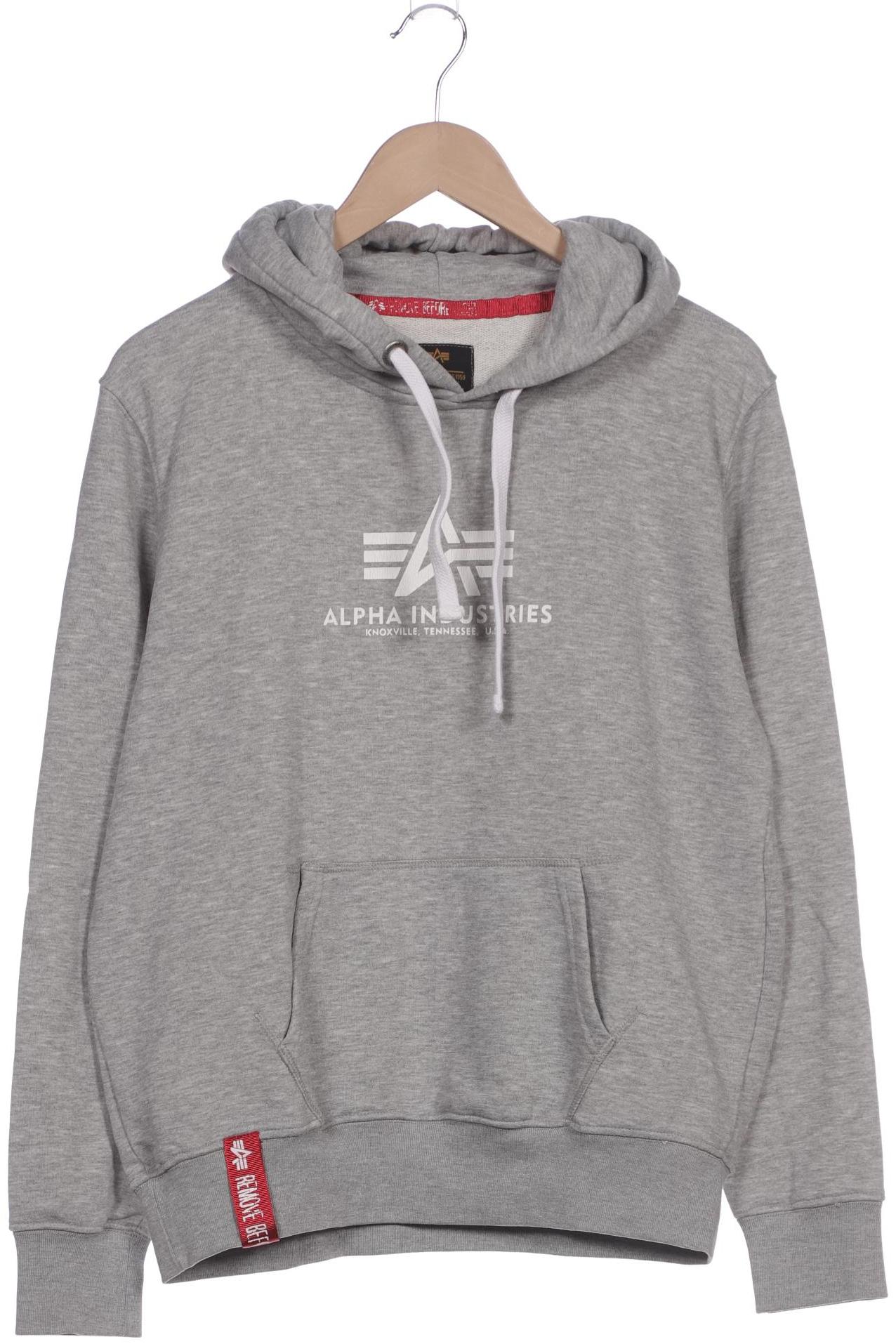 

Alpha industries Damen Kapuzenpullover, grau, Gr. 42