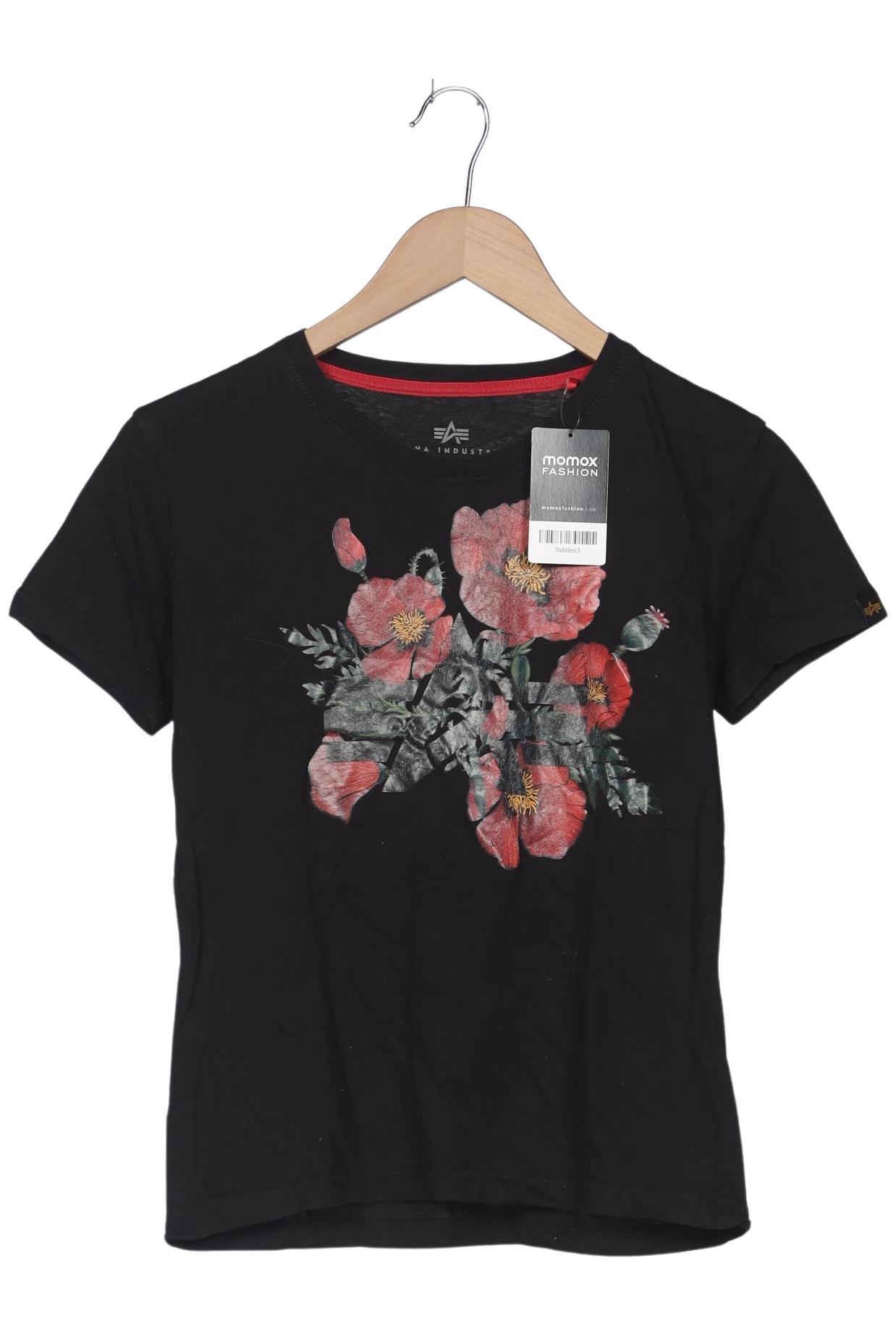 

Alpha industries Damen T-Shirt, schwarz, Gr. 36