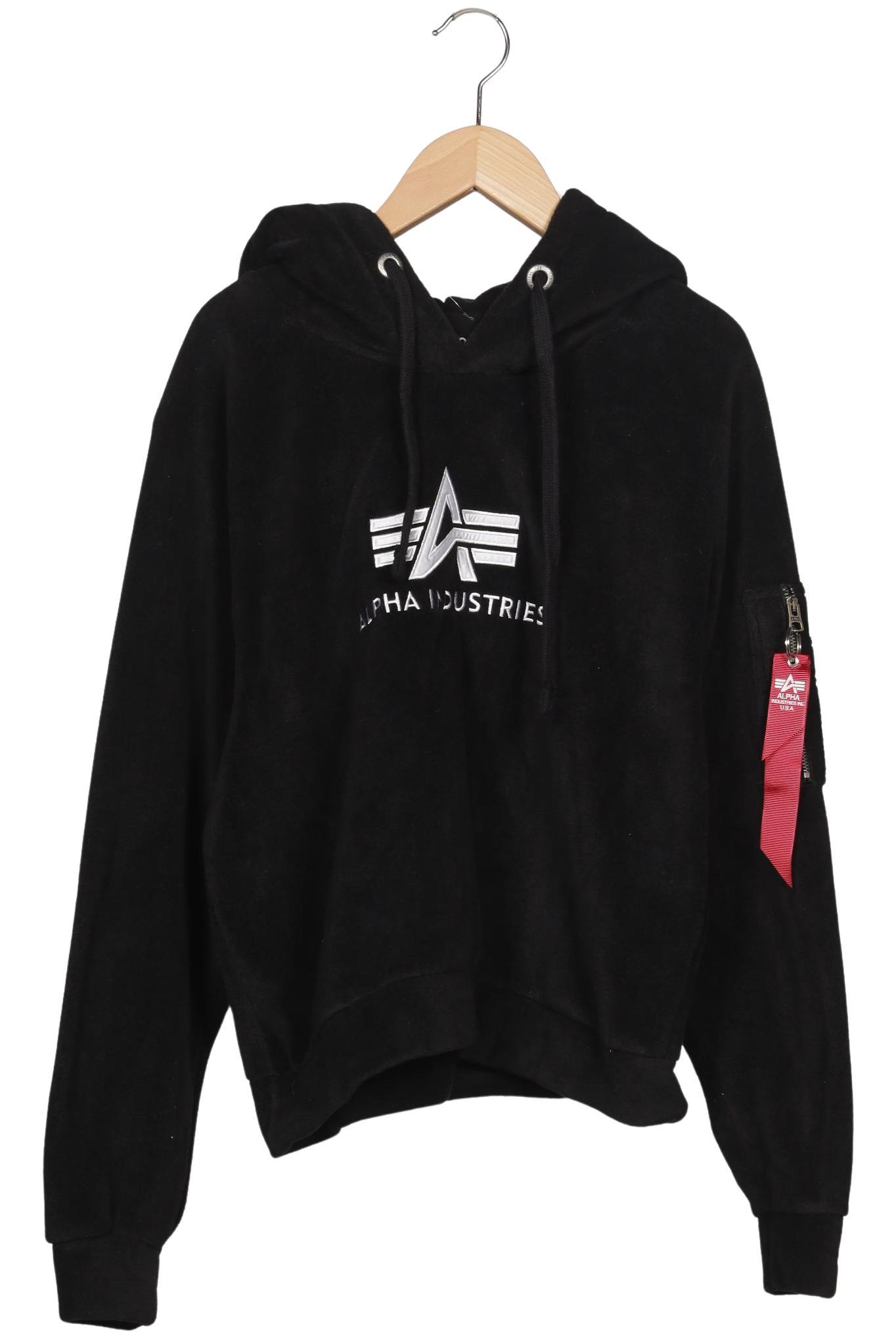 

Alpha industries Damen Kapuzenpullover, schwarz, Gr. 38