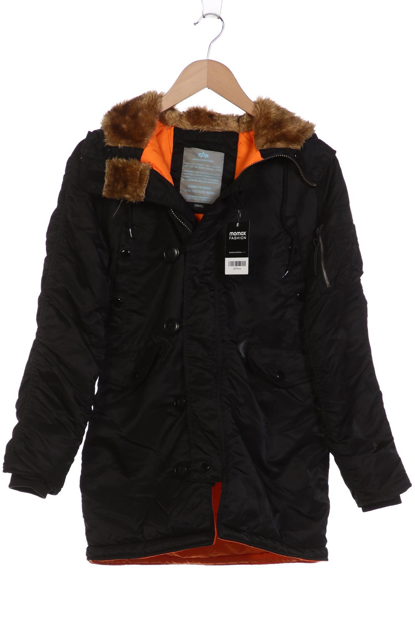 

Alpha industries Damen Mantel, schwarz, Gr. 34