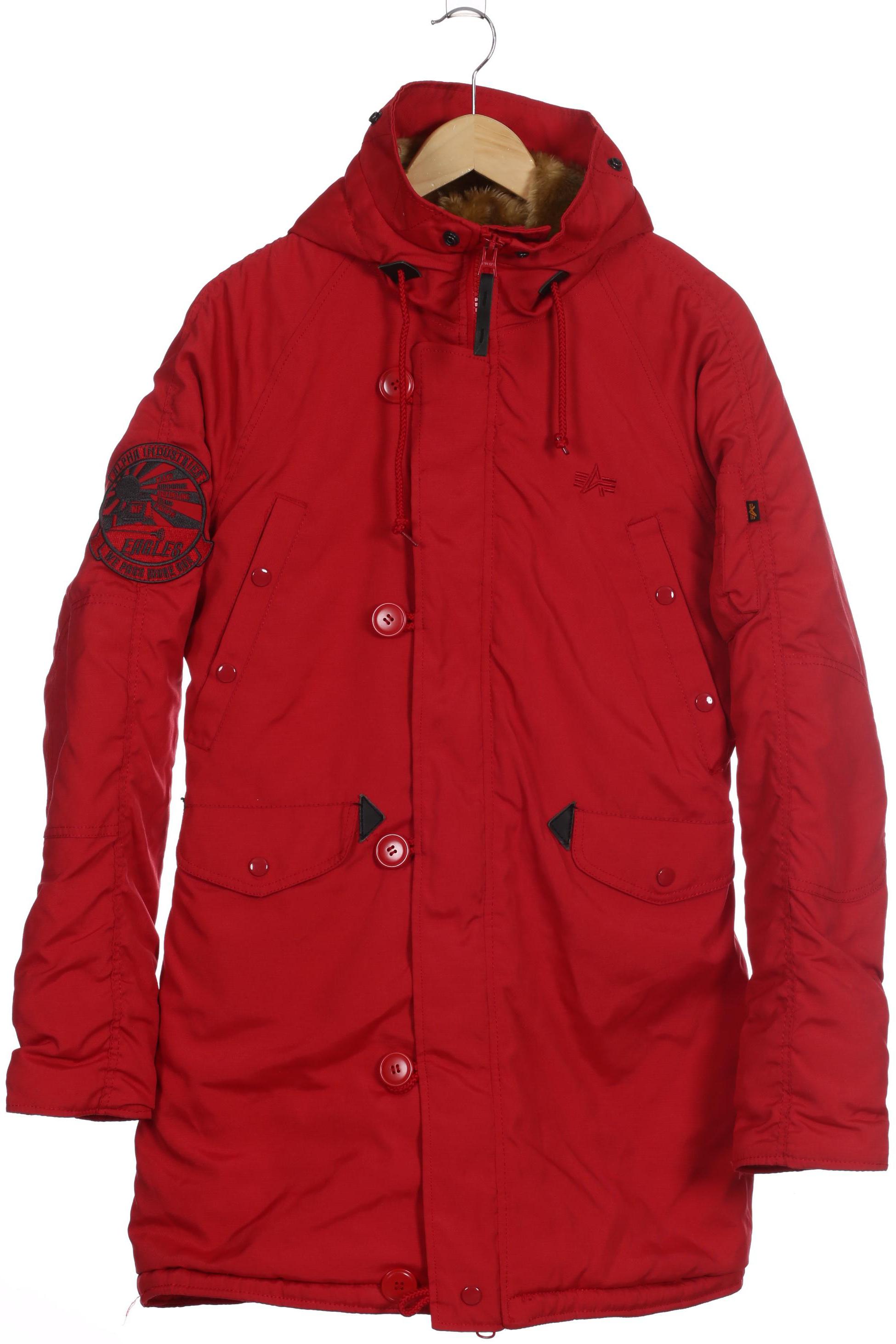 

Alpha industries Damen Mantel, rot, Gr. 44