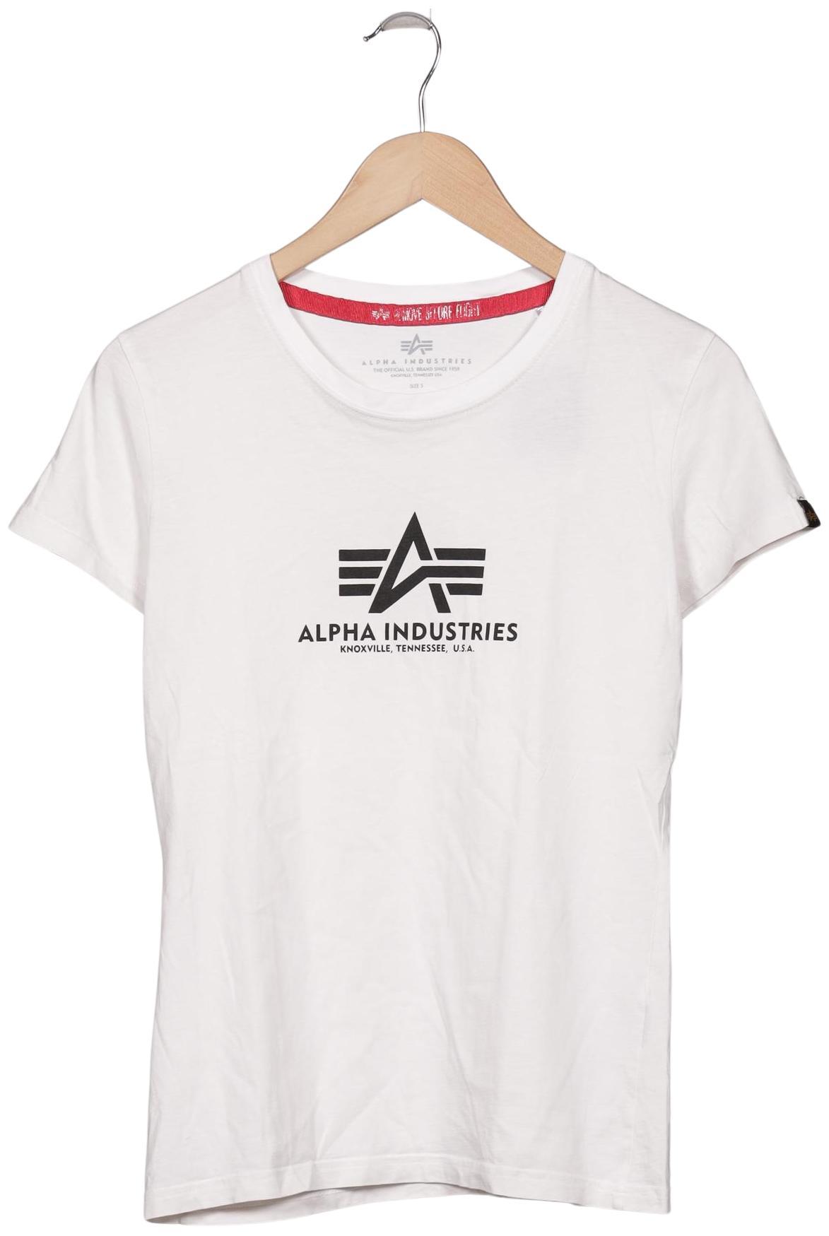

Alpha industries Damen T-Shirt, weiß, Gr. 36