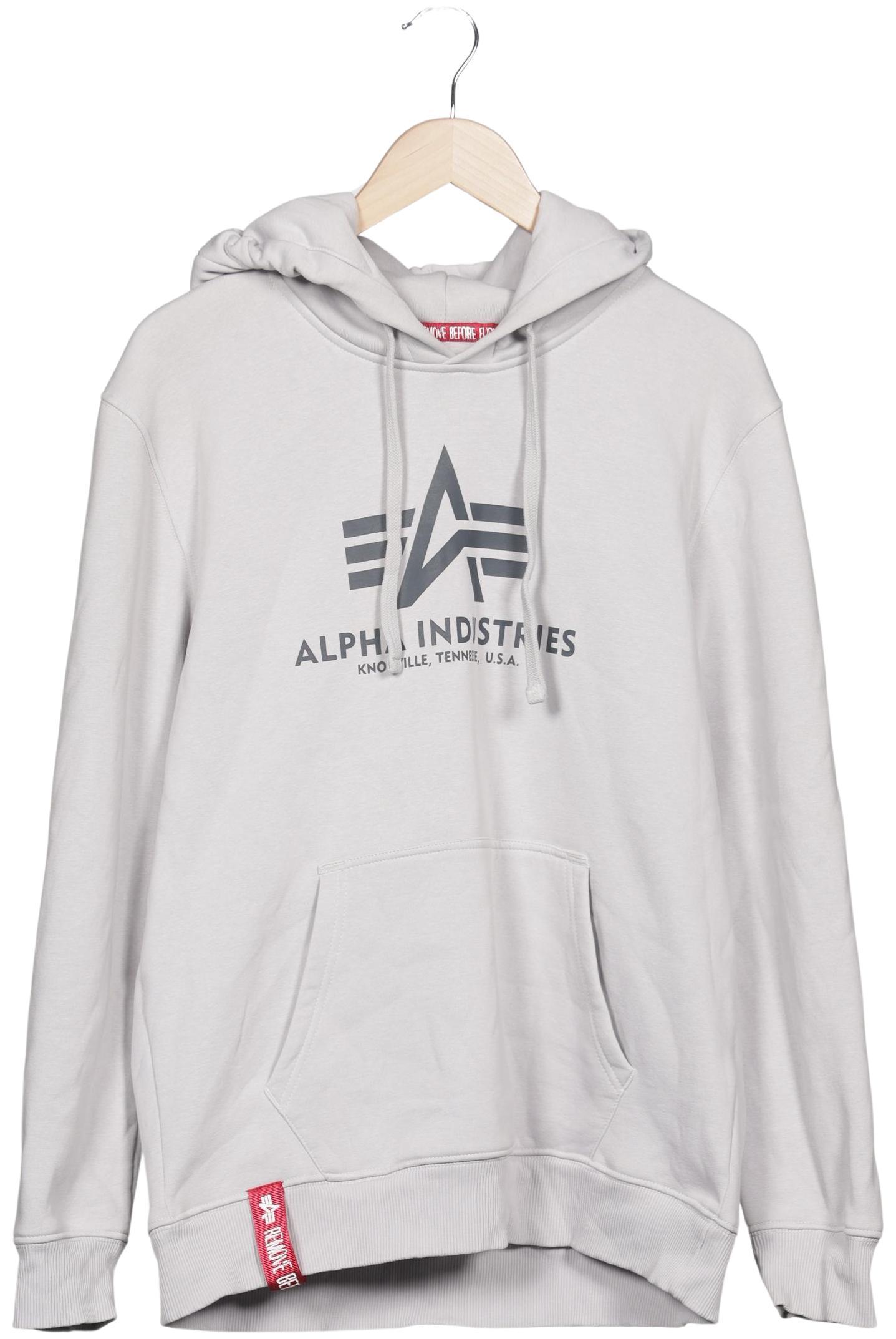 

Alpha industries Damen Kapuzenpullover, grau, Gr. 42