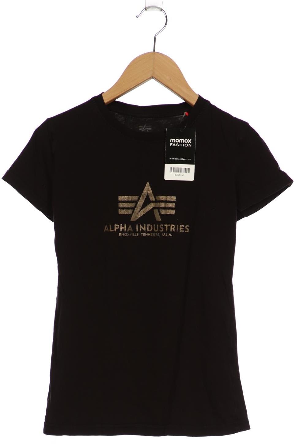 

Alpha industries Damen T-Shirt, schwarz, Gr. 34