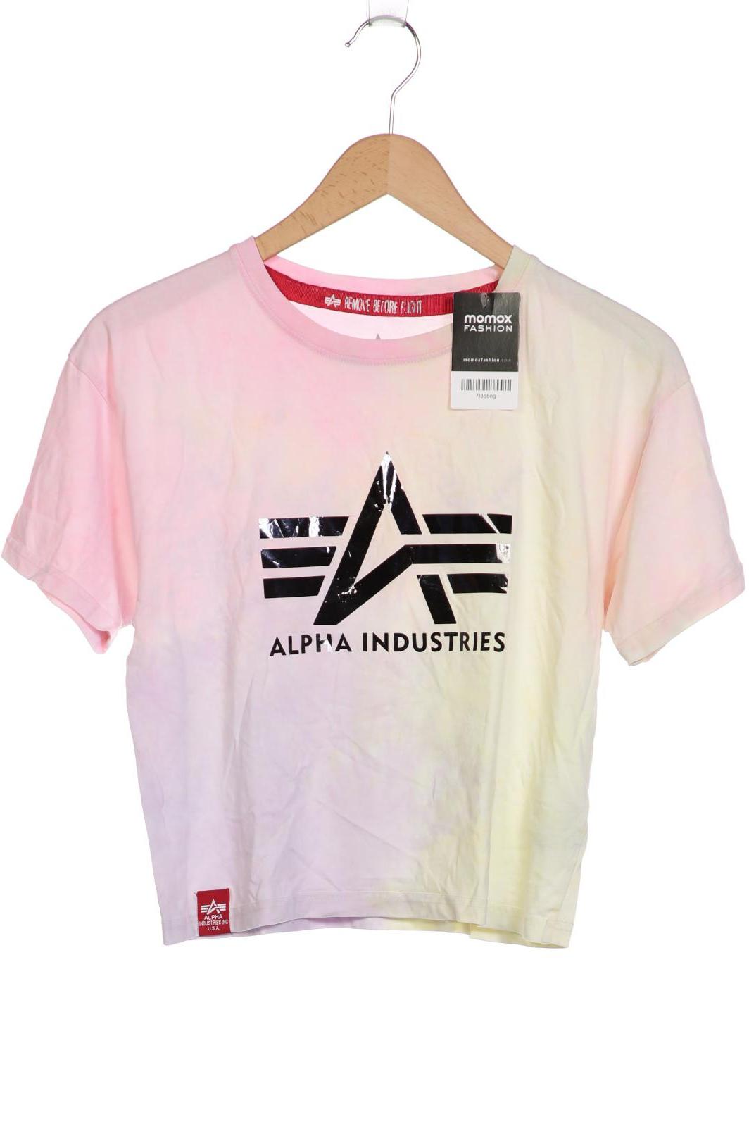 

Alpha industries Damen T-Shirt, pink, Gr. 34