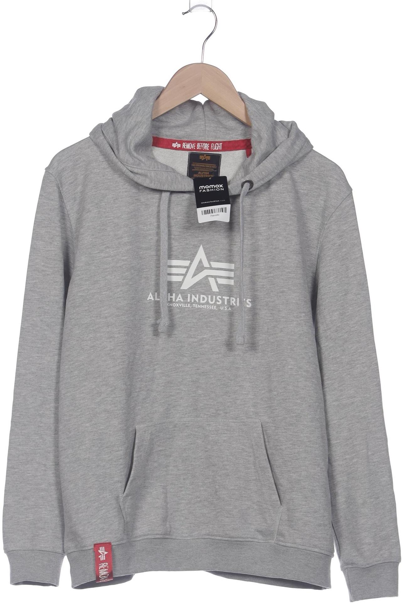 

Alpha industries Damen Kapuzenpullover, grau, Gr. 44