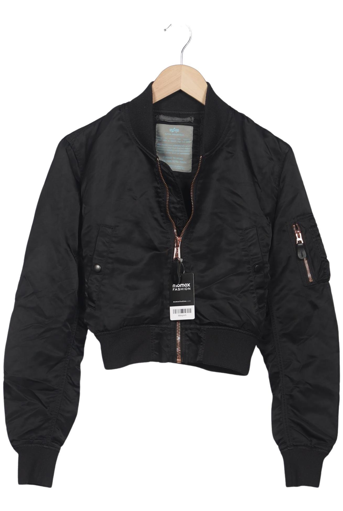 

Alpha industries Damen Jacke, schwarz, Gr. 42
