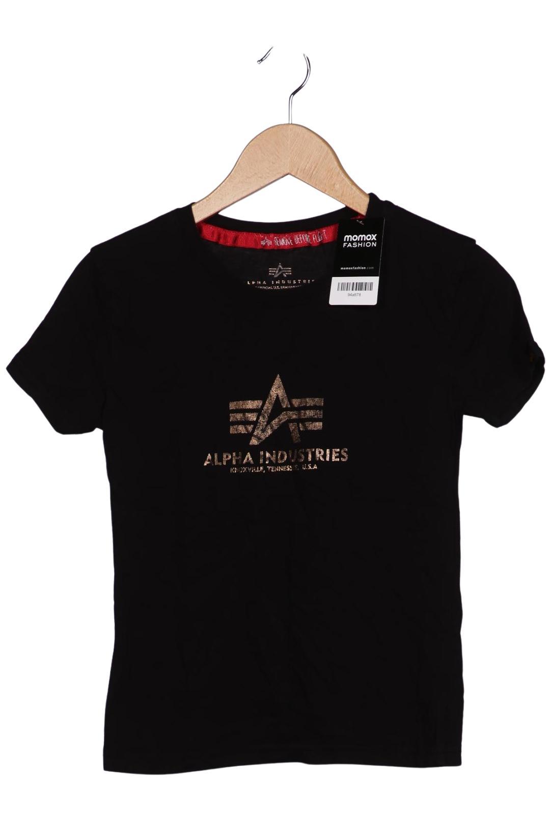 

Alpha industries Damen T-Shirt, schwarz, Gr. 34