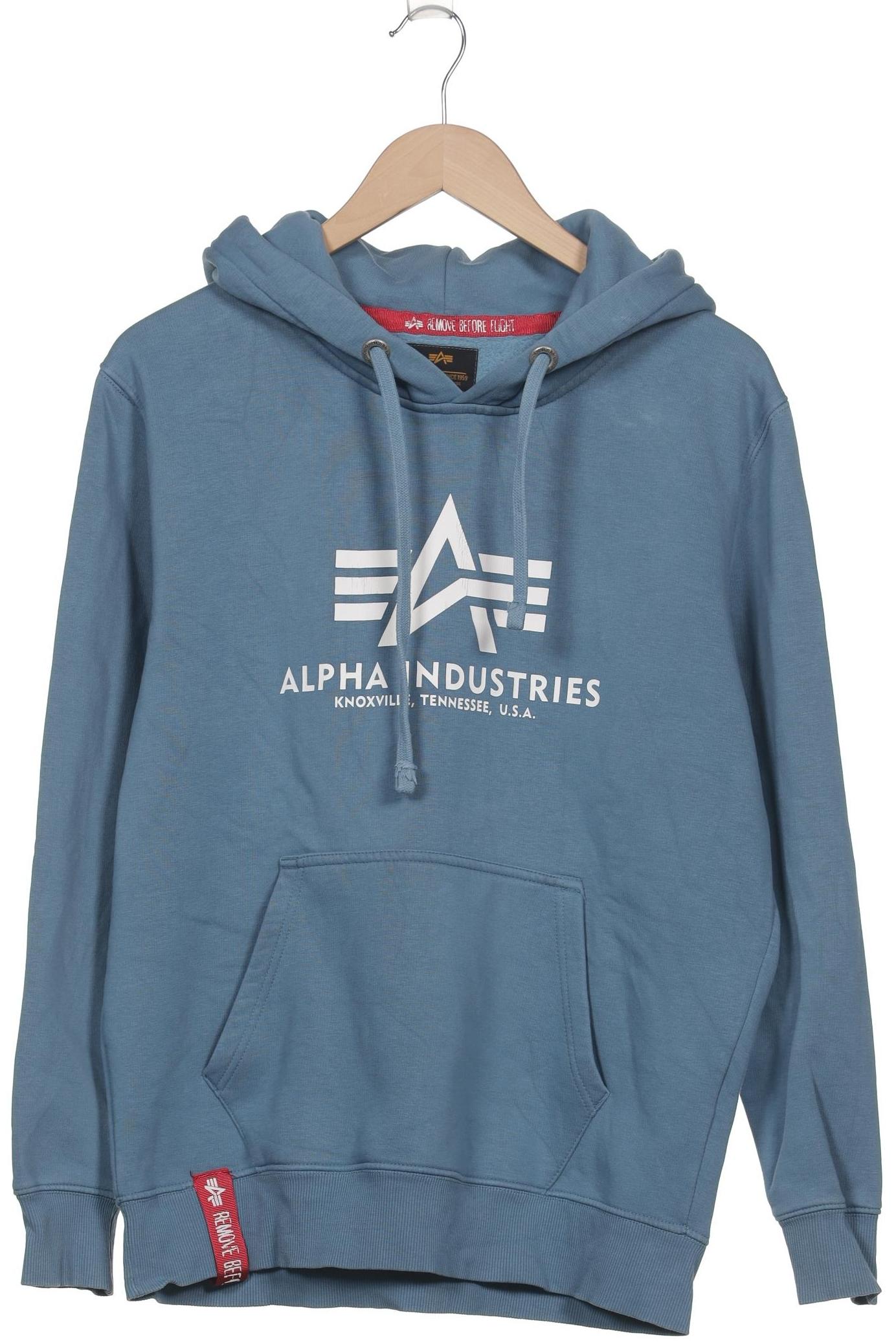 

Alpha industries Damen Kapuzenpullover, blau, Gr. 38