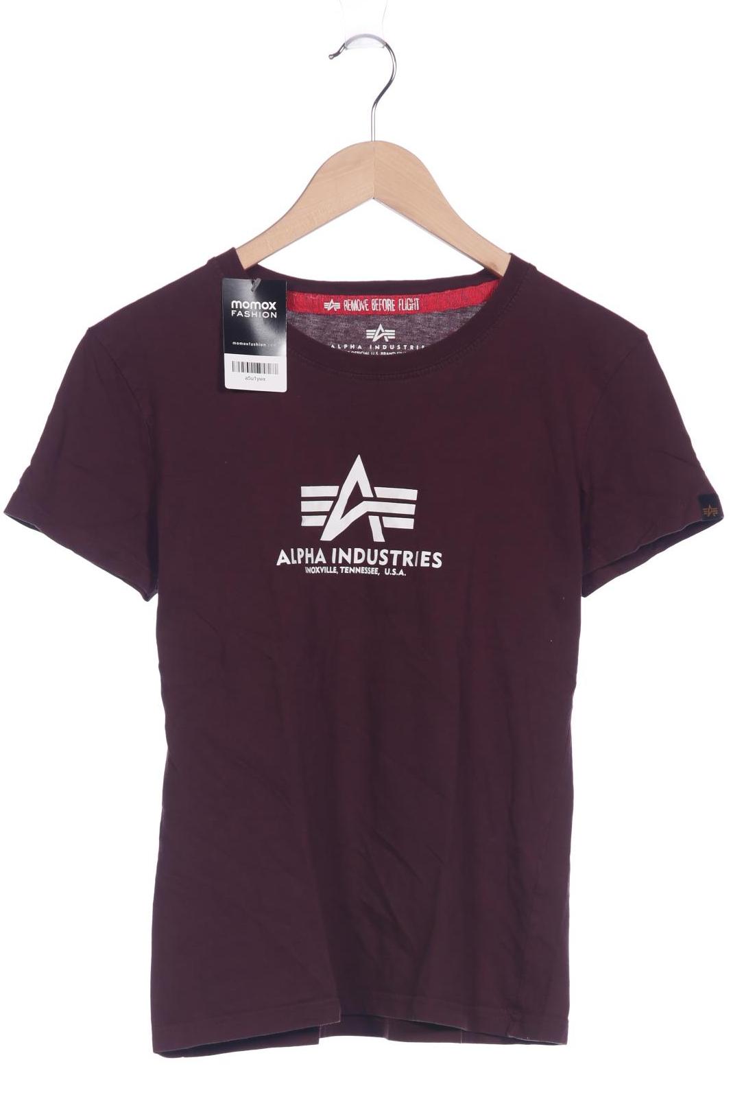 

Alpha industries Damen T-Shirt, bordeaux, Gr. 38