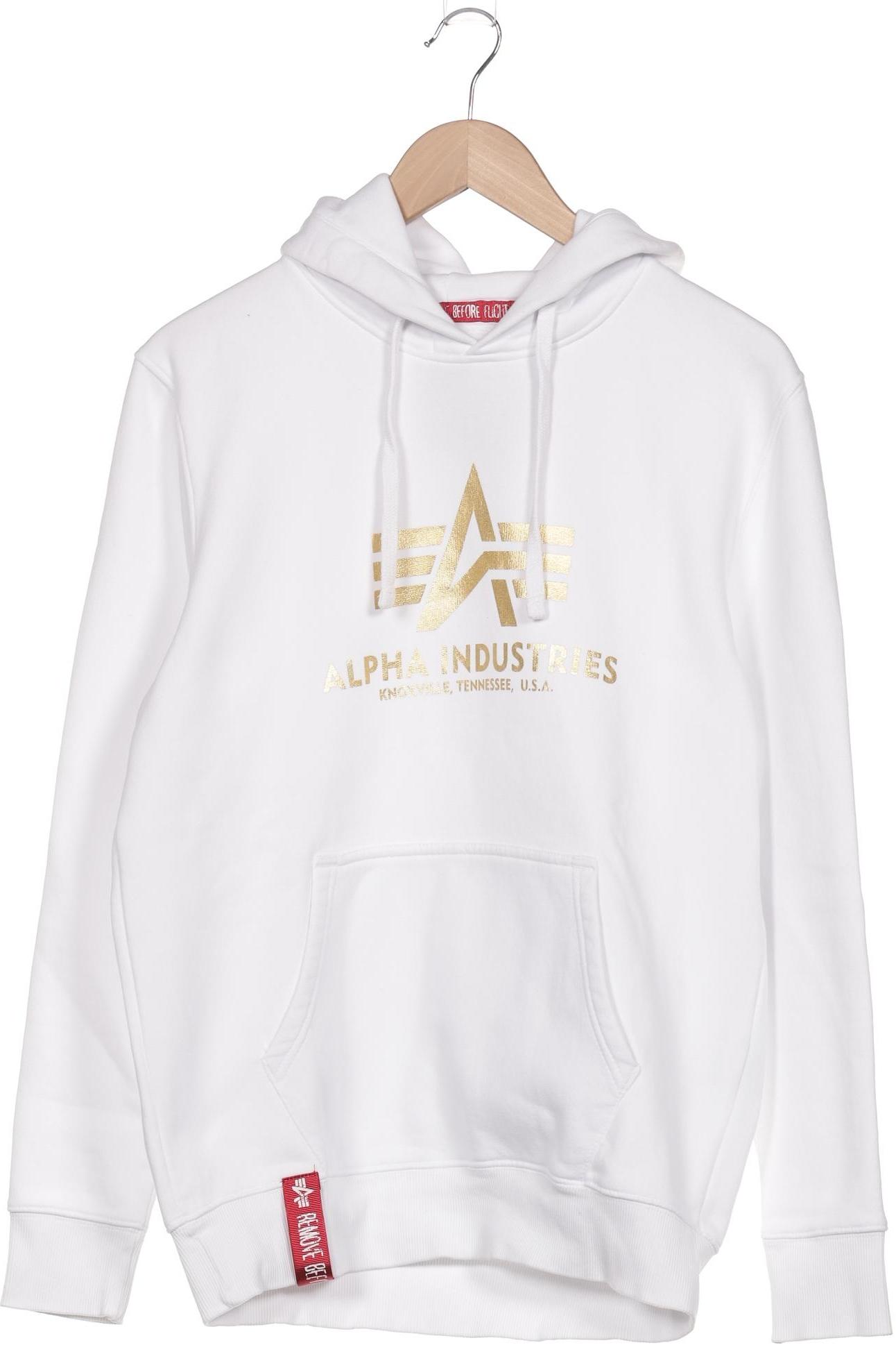 

Alpha industries Damen Kapuzenpullover, weiß, Gr. 38