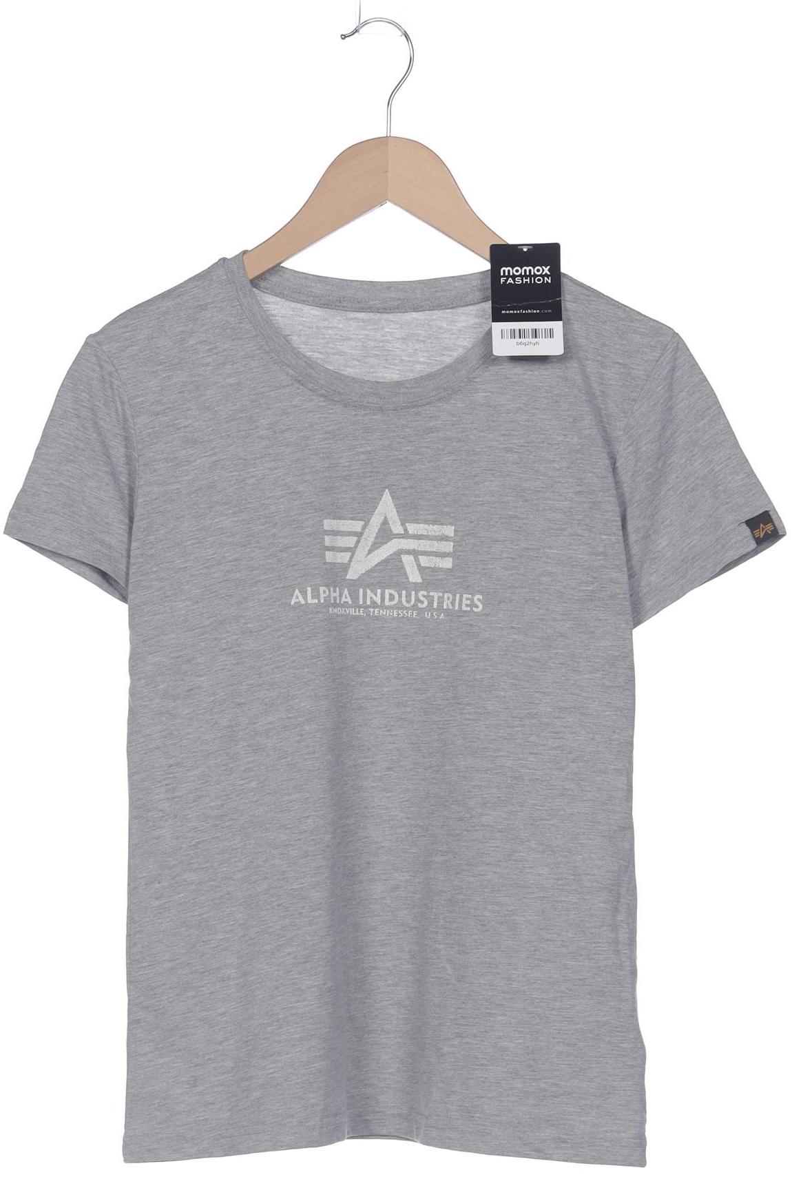 

Alpha industries Damen T-Shirt, grau, Gr. 38