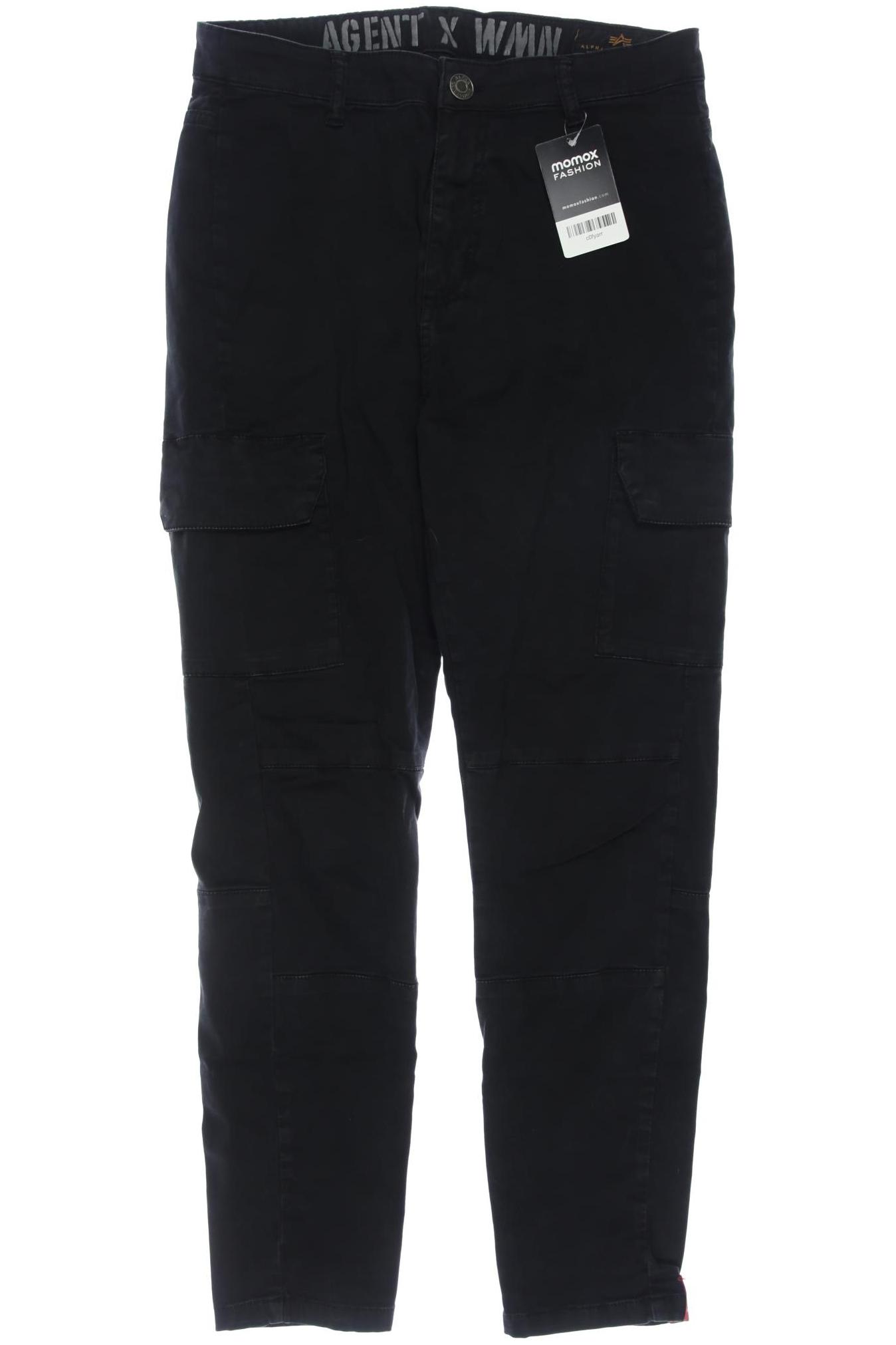 

Alpha industries Damen Stoffhose, schwarz, Gr. 0